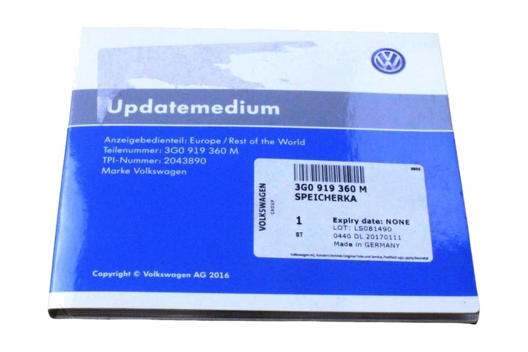 Cartão de Memória VW 3G0919360M - Imagem 2