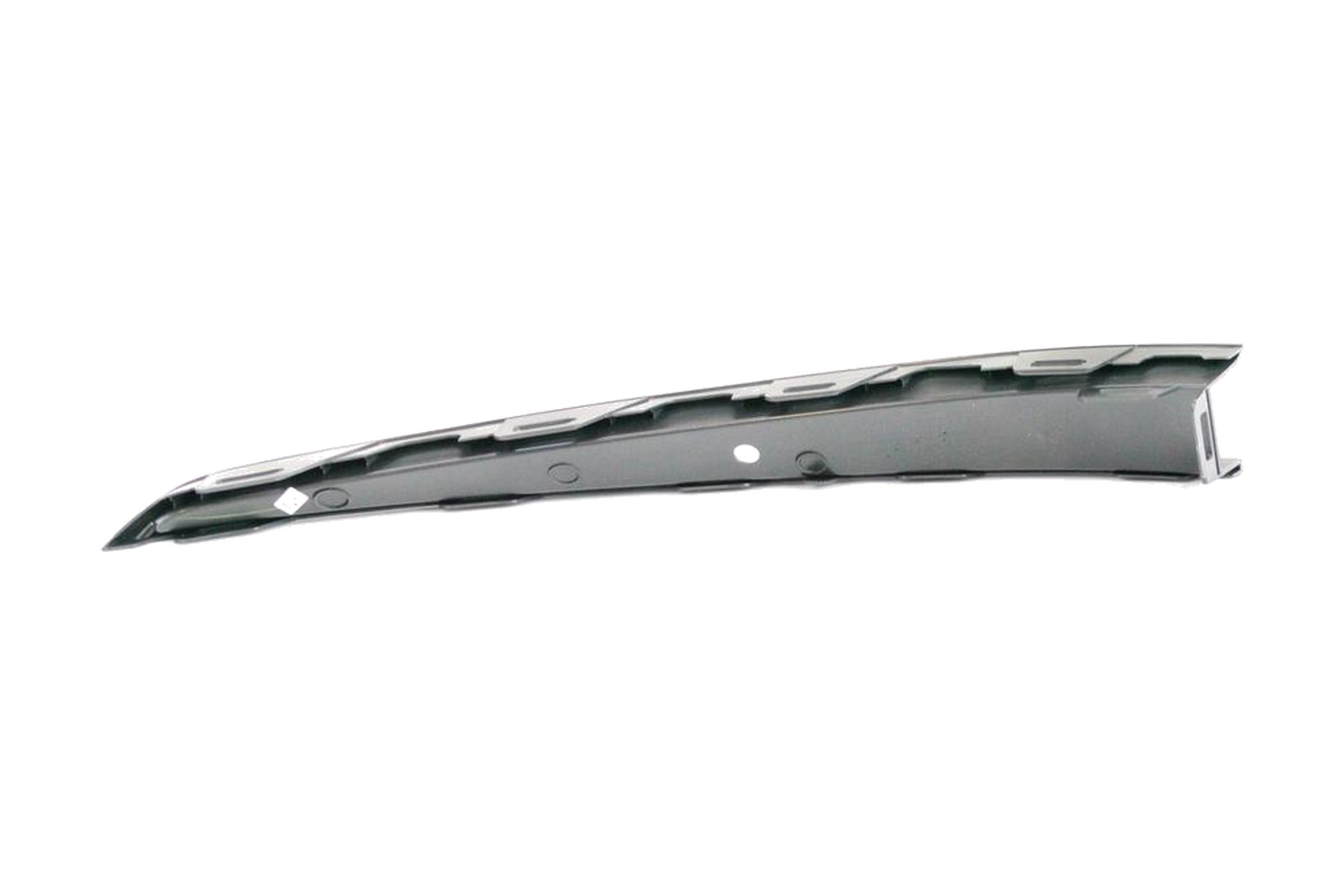 Friso de Moldura de Spoiler de Para-choque Dianteiro Direito (Passageiro) Preto VW 6EA853677C9B9 - Imagem 2