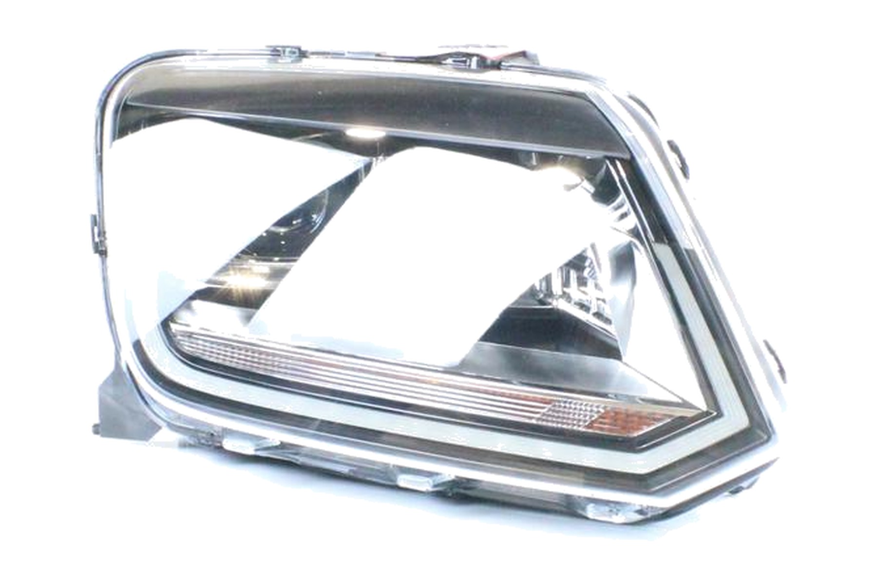 Farol Máscara Negra Direito (Passageiro) LED Xenon VW 2H1941018A - Imagem 3