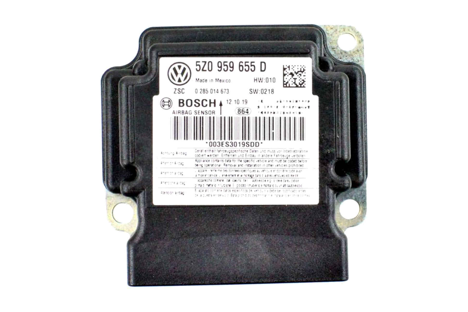 Módulo Eletrônico de Airbag VW 5Z0959655D - Imagem 25