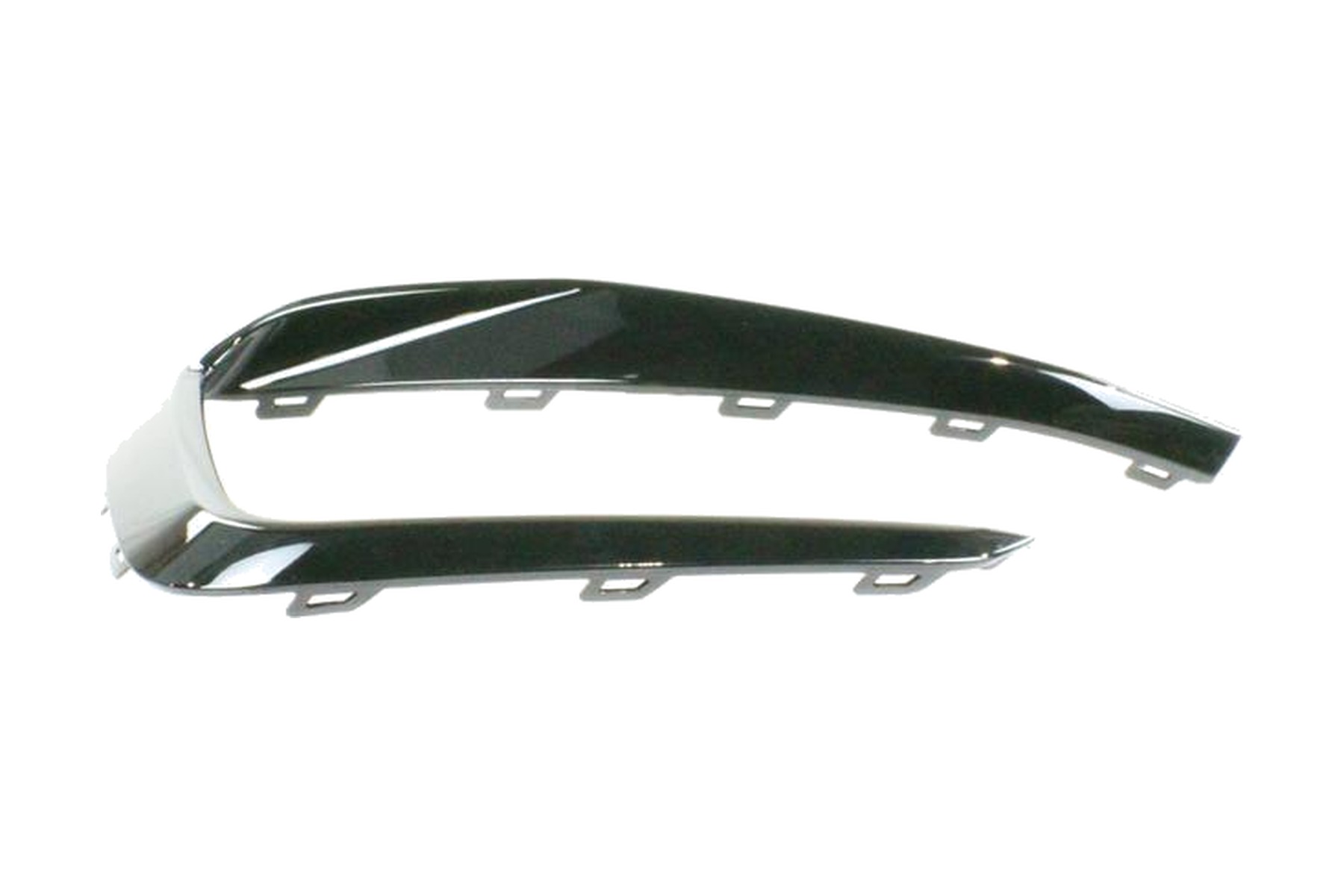 Friso de Moldura de Farol de Milha Preto Brilhante Esquerdo (Motorista) Dianteiro VW 2G0853711041