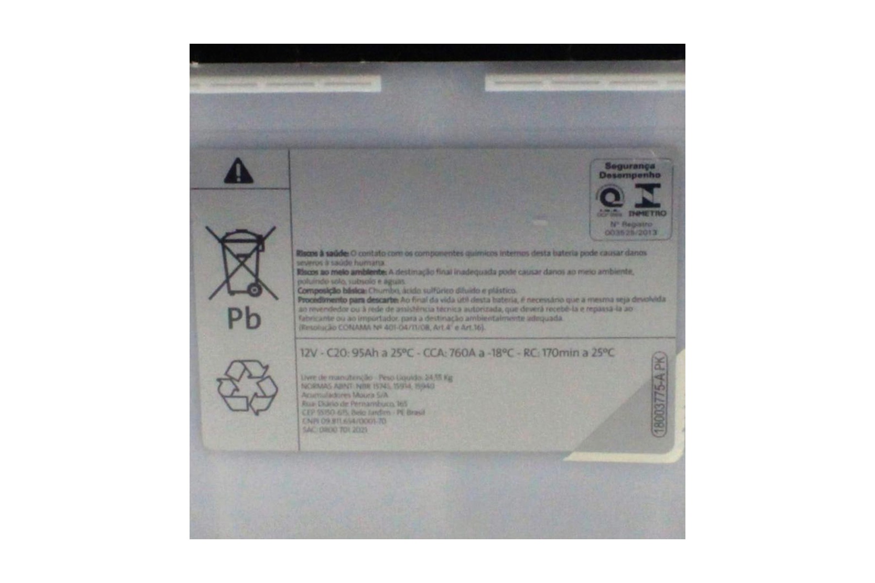 Bateria VW 5GM915105K - Imagem 31