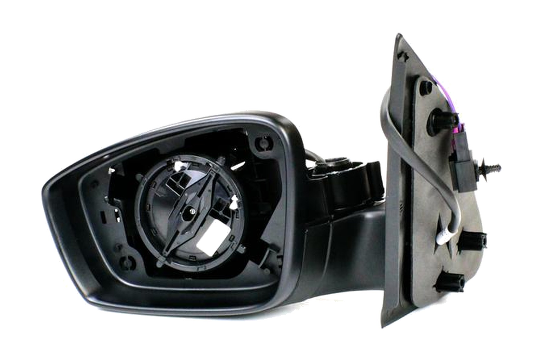 Espelho Retrovisor Preto Esquerdo (Motorista) Elétrico VW 5U7857507K9B9 - Imagem 2