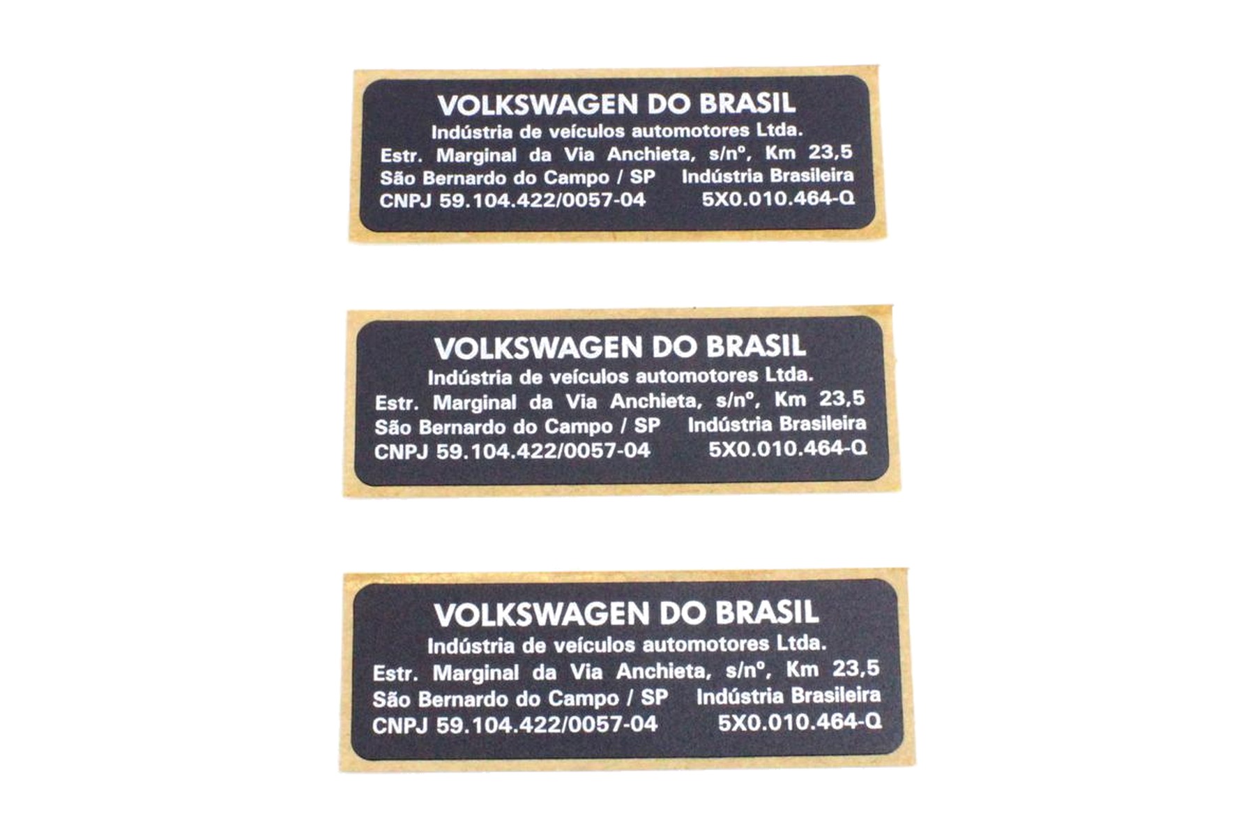 Etiqueta de Identificação VW 5X0010464Q - Imagem 2