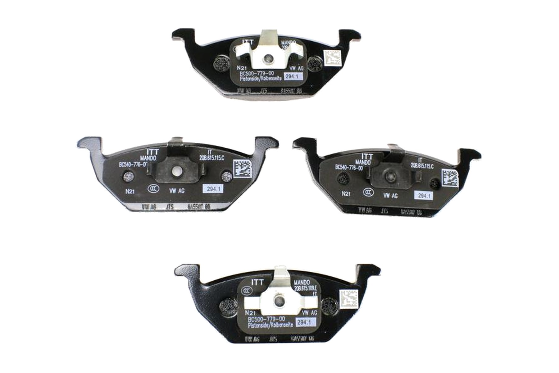 Pastilha de Freio Dianteiro VW 2QB698151C - Imagem 4