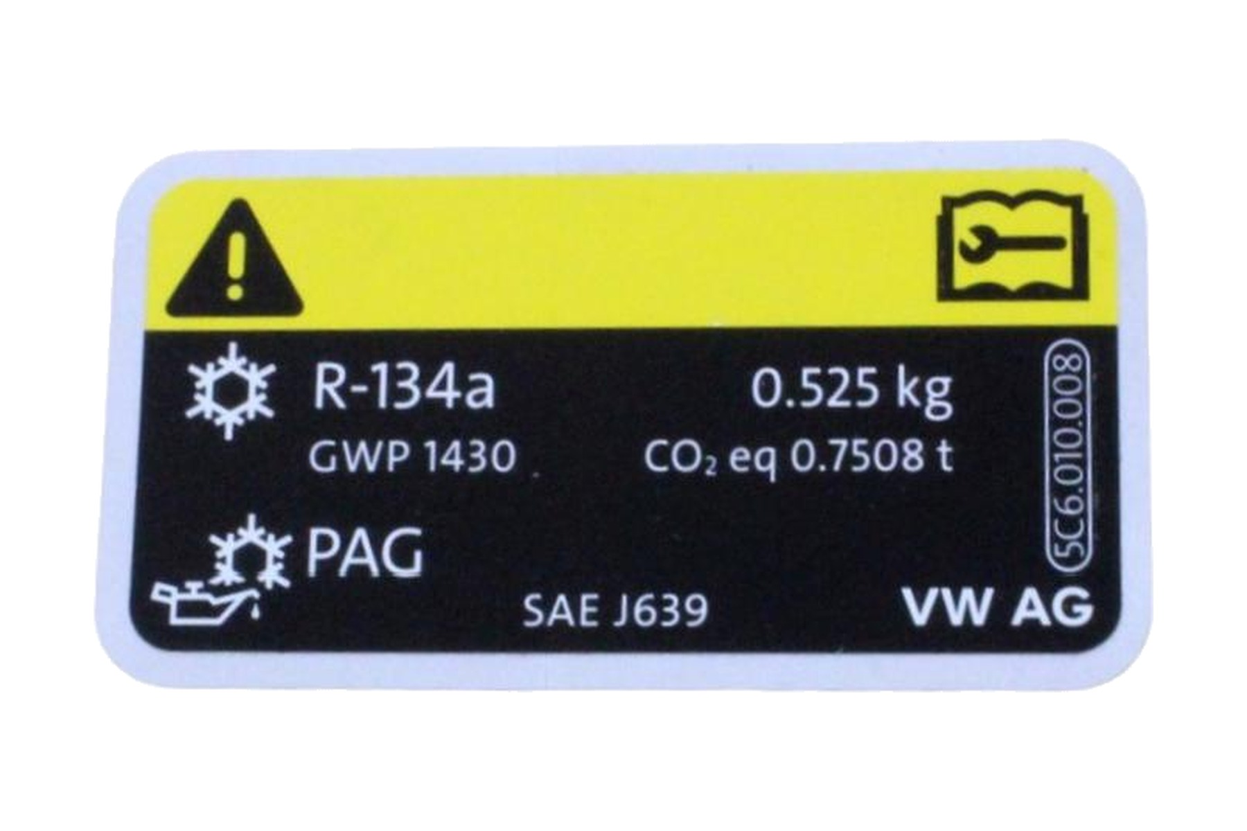 Etiqueta VW 5C6010008