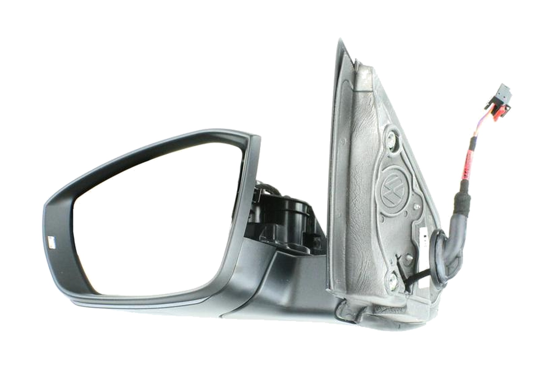 Espelho Retrovisor Preto Esquerdo (Motorista) Elétrico VW 2GP857507B9B9