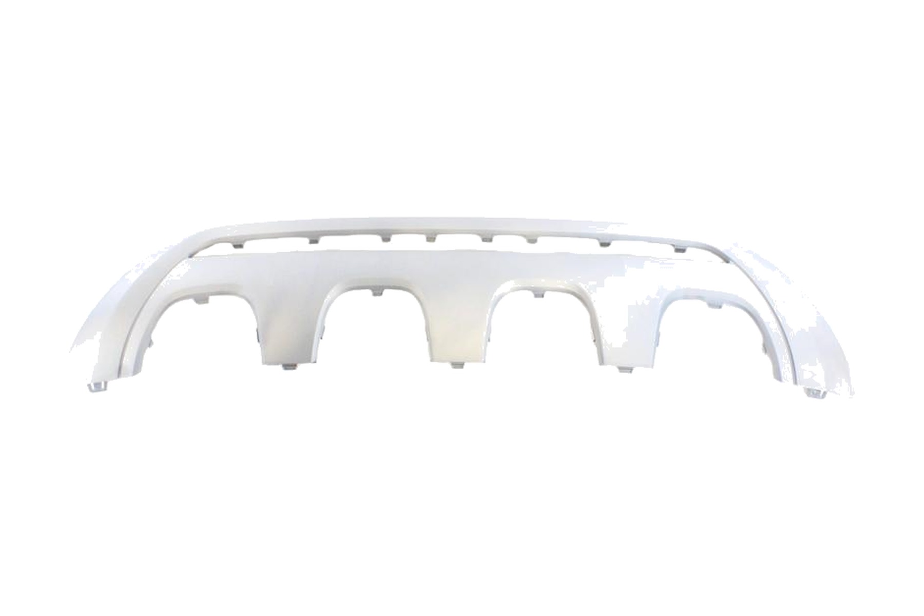 Spoiler Difusor de Para-choque Traseiro Central Prata Fosco VW 2GK8075682UC