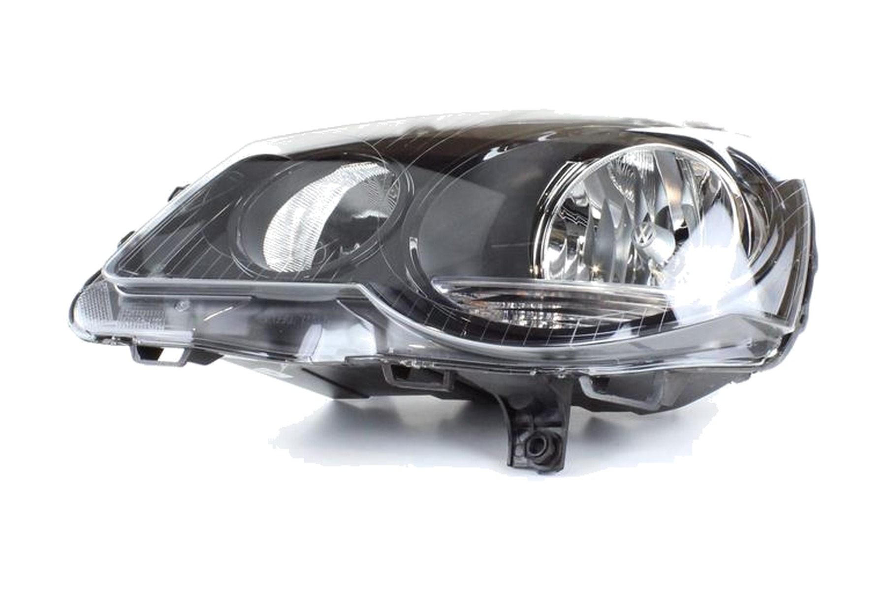 Farol Máscara Negra Duplo Esquerdo (Motorista) VW 6QE941007D