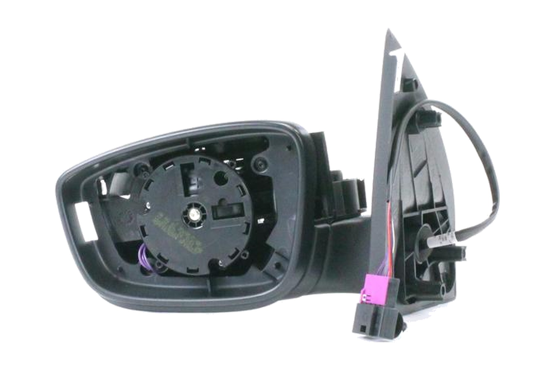 Espelho Retrovisor Preto Esquerdo (Motorista) Elétrico VW 5U7857507E1NN - Imagem 2