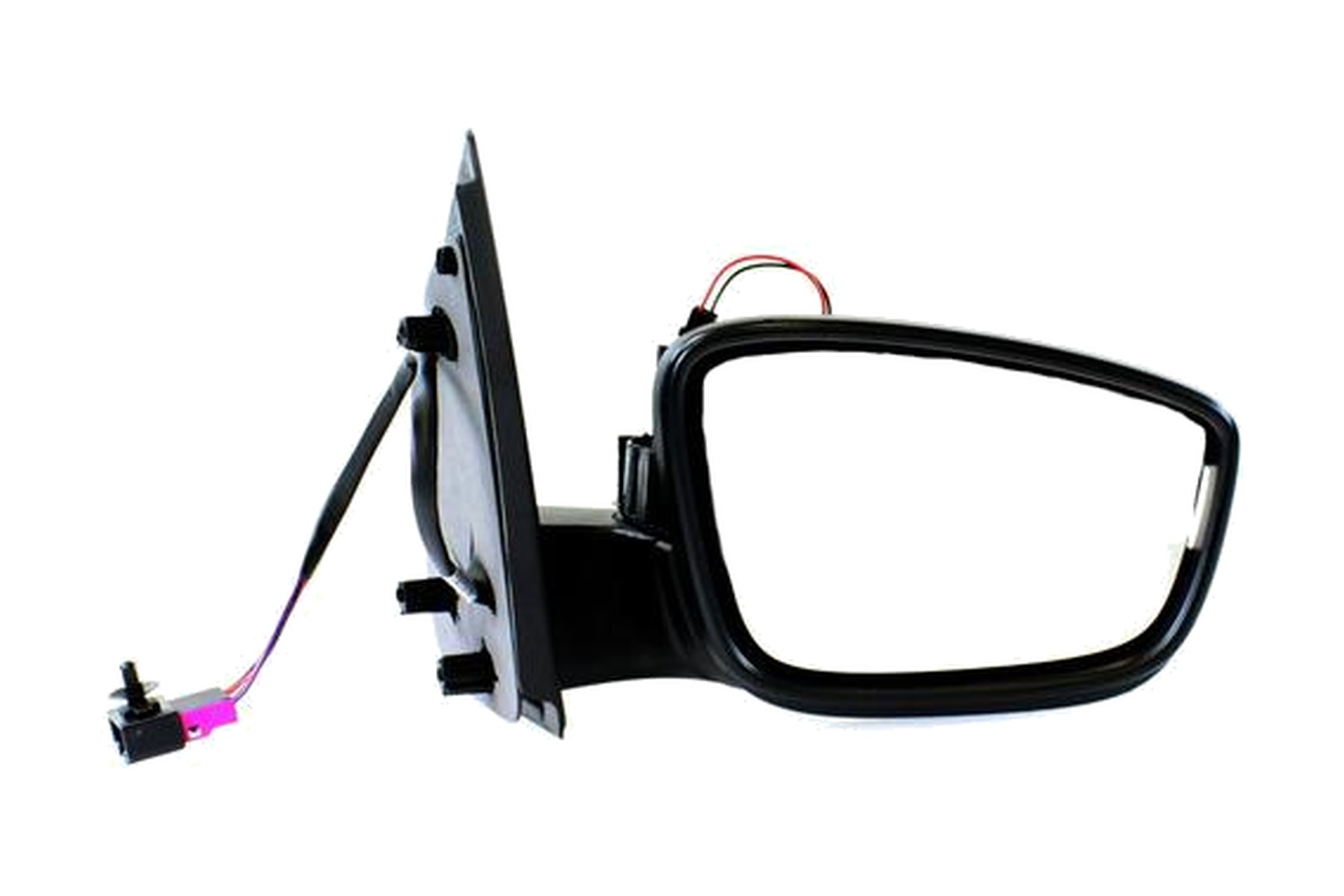 Espelho Retrovisor Preto Direito (Passageiro) Elétrico VW 5U1857508H1NN