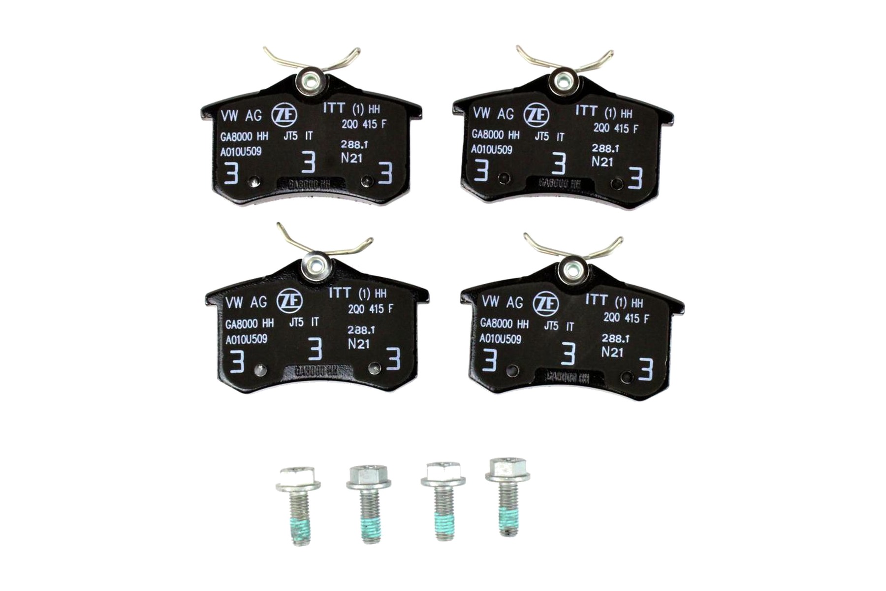 Pastilha de Freio Traseiro VW 2Q0698451B - Imagem 4
