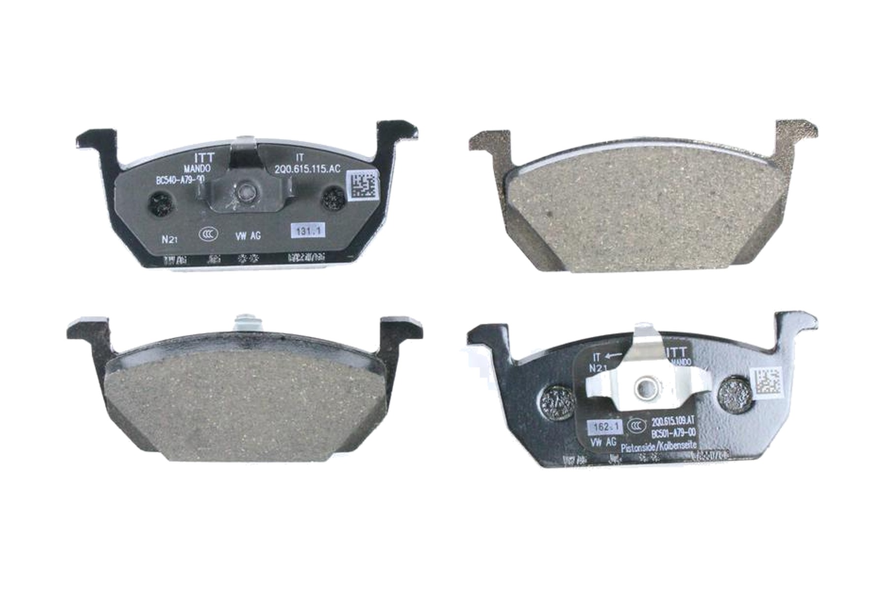 Pastilha de Freio Dianteiro VW 2Q0698151R - Imagem 4