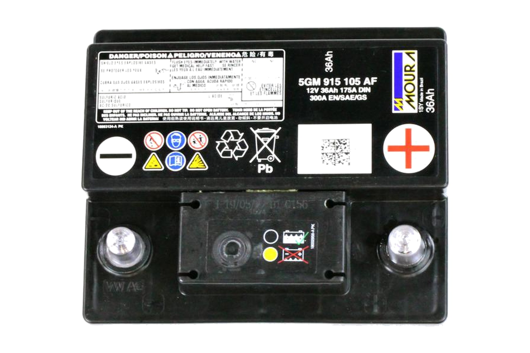 Bateria VW 5GM915105AF - Imagem 4