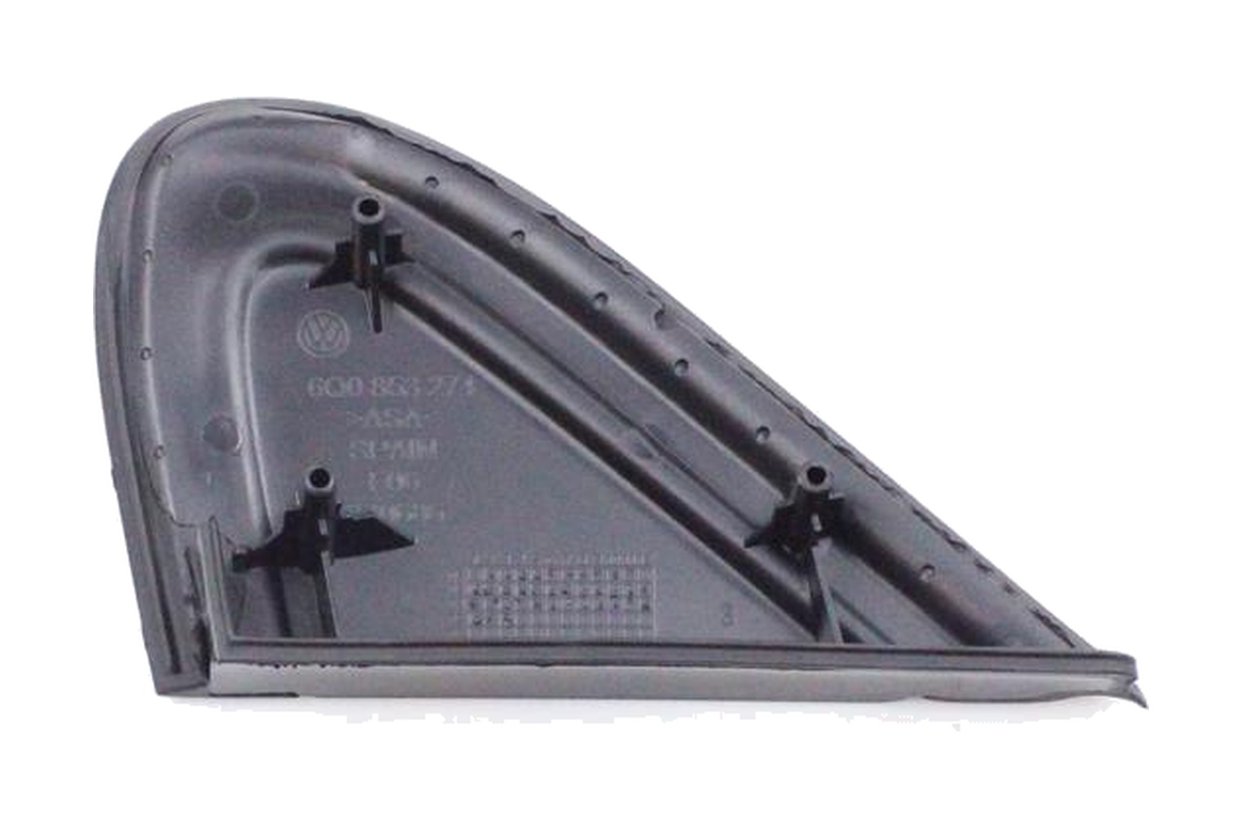 Moldura de Base de Espelho Retrovisor Preto Direito (Passageiro) VW 6Q08532749B9 - Imagem 4