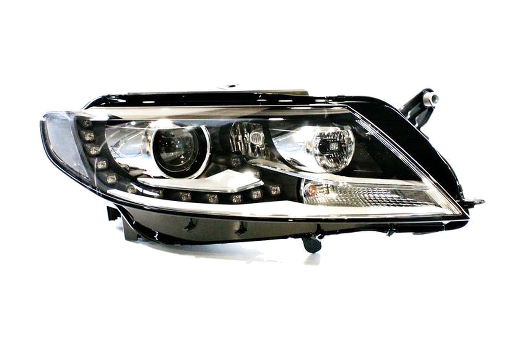 Farol Máscara Negra LED Direito (Passageiro) Xenon VW 3C8941754Q - Imagem 2