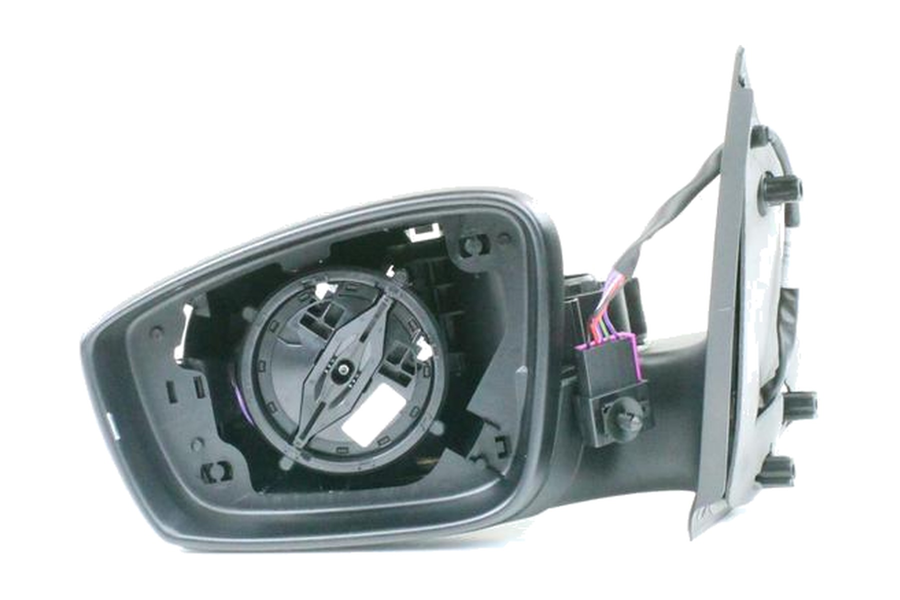 Espelho Retrovisor Preto Esquerdo (Motorista) Elétrico VW 5U7857507J9B9