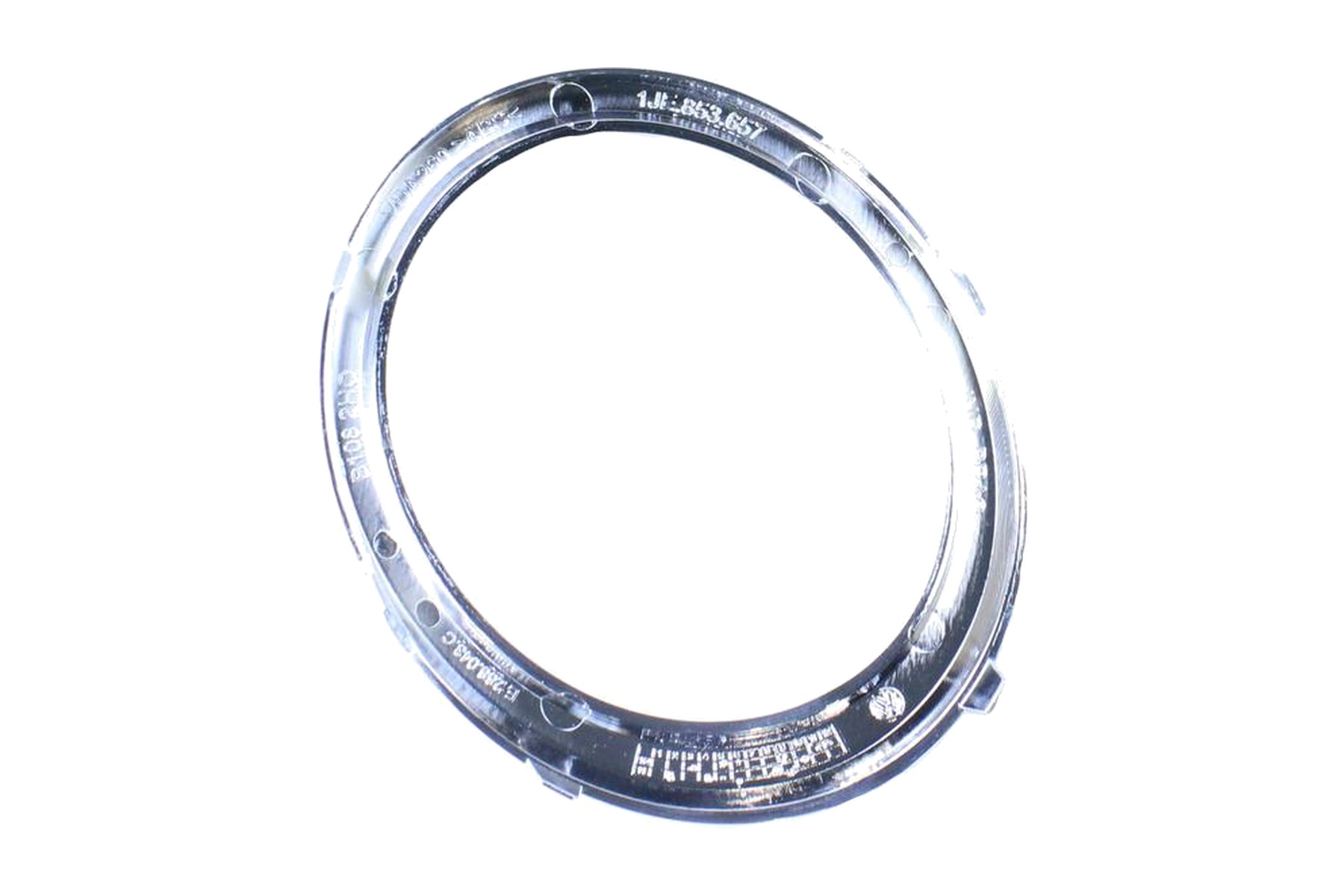 Friso de Moldura de Farol de Milha Cromado Brilhante Esquerdo (Motorista) Dianteiro VW 1JE853657 - Imagem 4