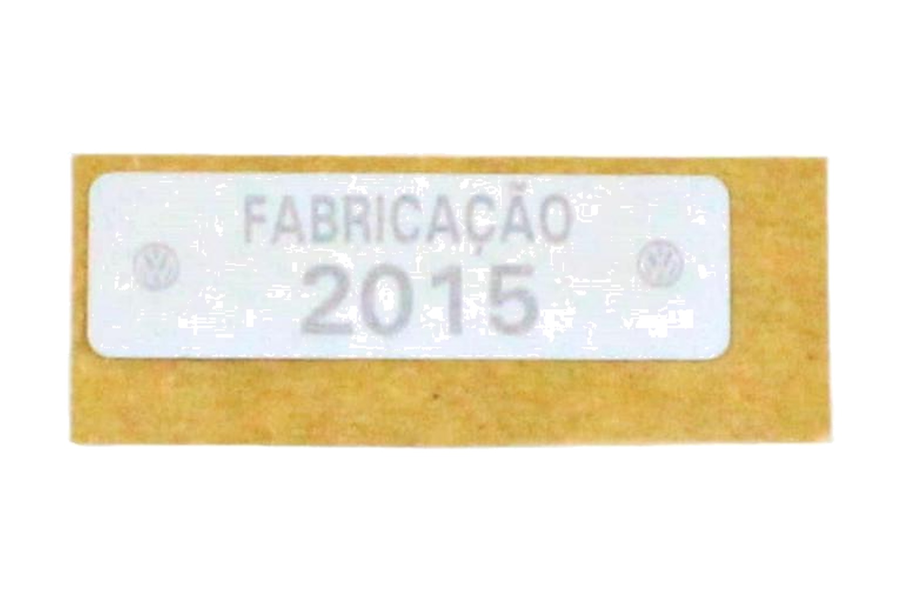 Etiqueta de Fabricação de Veículo VW 5U0010874D