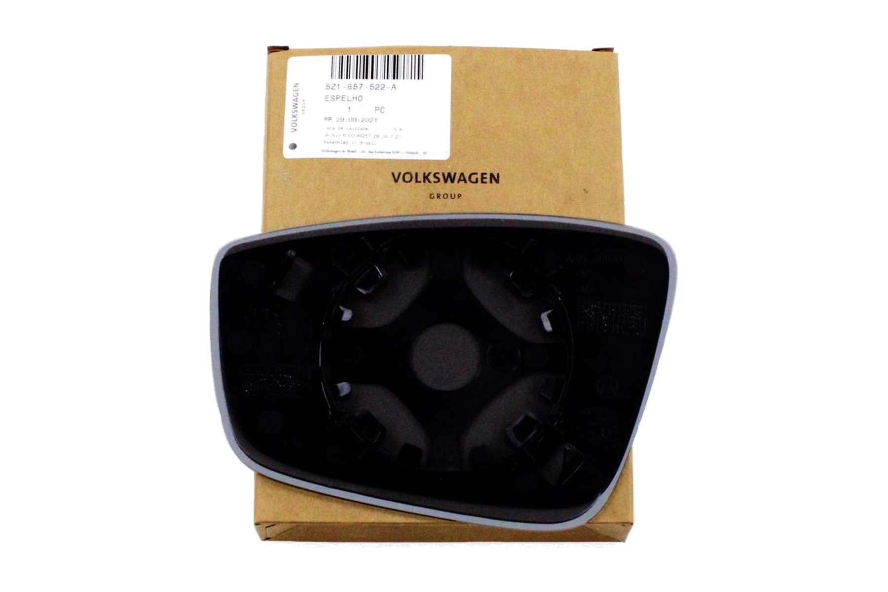 Vidro de Espelho Retrovisor Direito (Passageiro) VW 5Z1857522A - Imagem 2