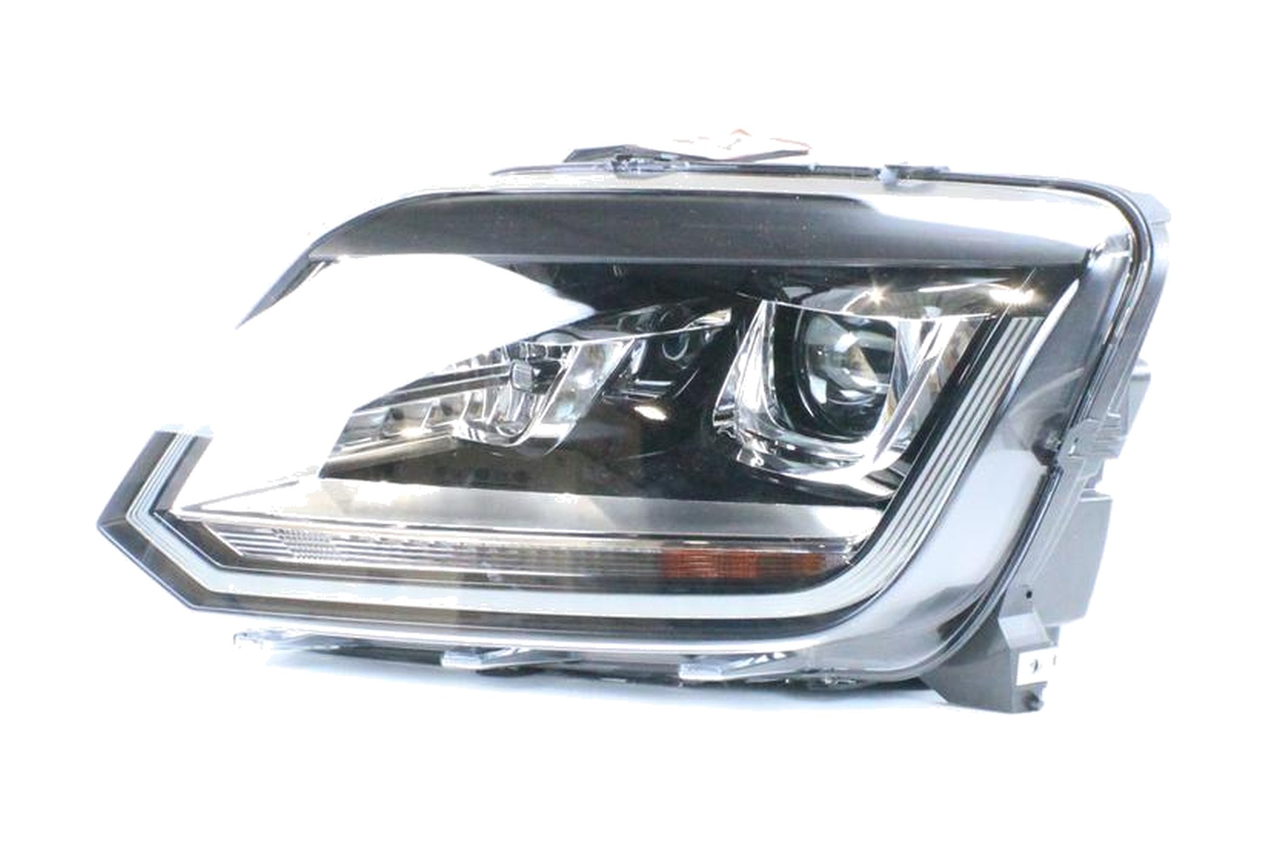 Farol Esquerdo (Motorista) Máscara Negra LED Xenon VW 2H1941017A - Imagem 2