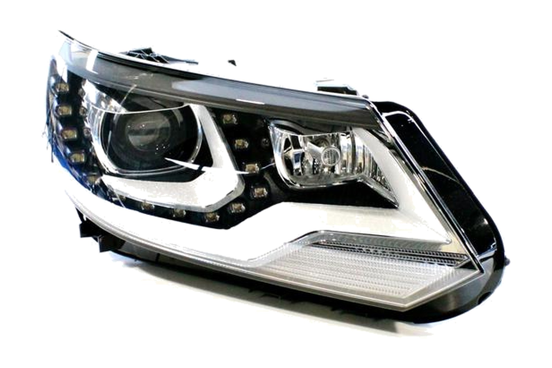 Farol Máscara Negra LED Direito (Passageiro) Xenon VW 5N1941754B - Imagem 4