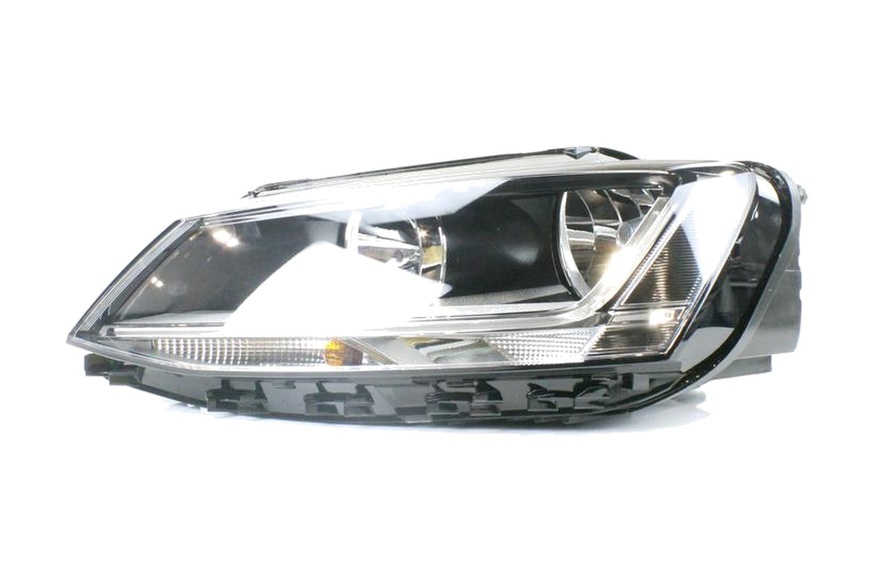 Farol Máscara Negra Esquerdo (Motorista) VW 5C7941005K - Imagem 2