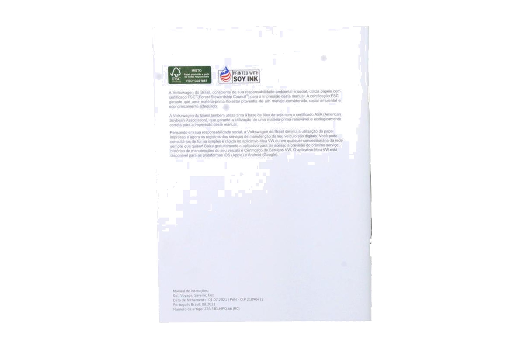 Literatura de Bordo VW 5U3012766AE - Imagem 3