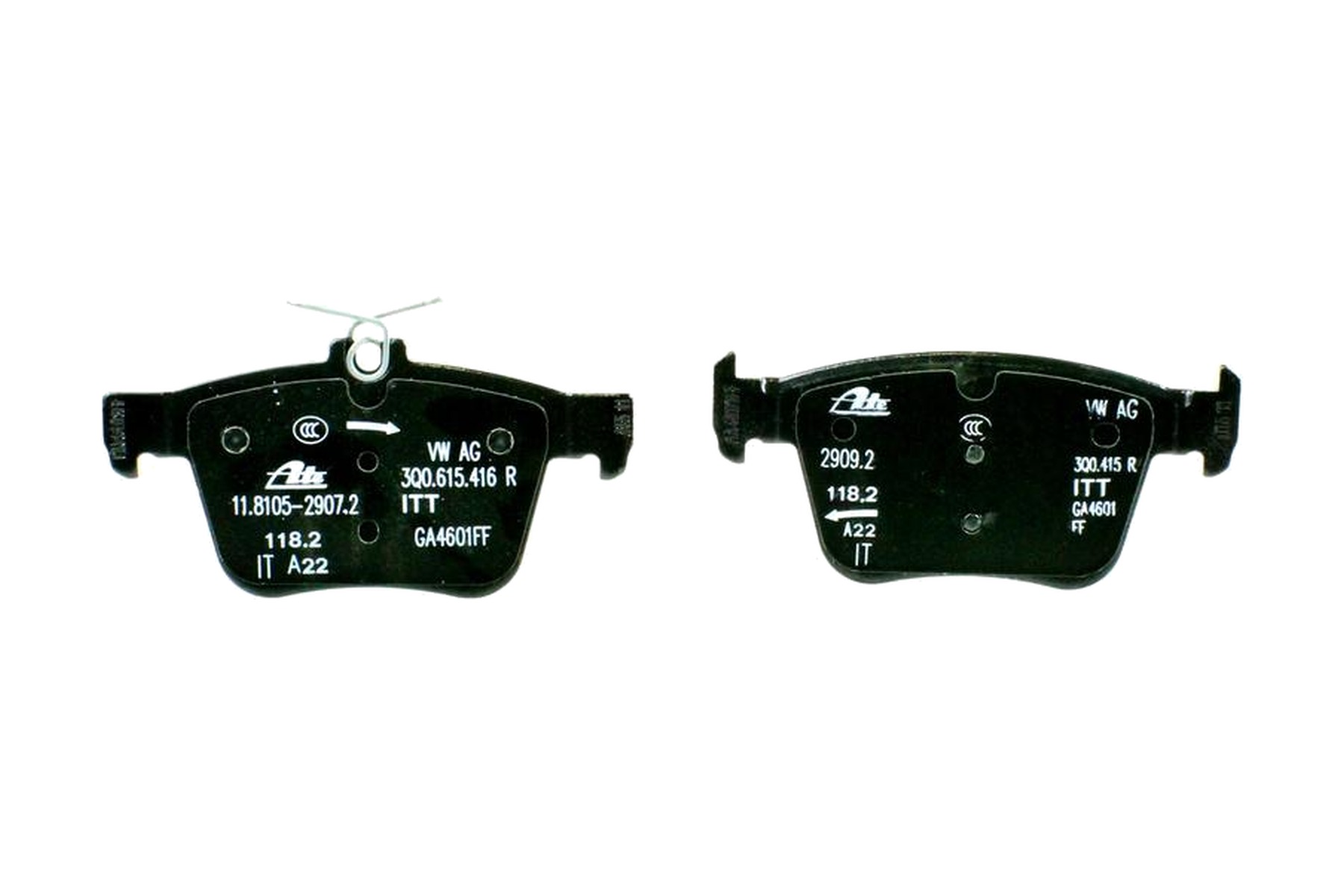 Pastilha de Freio Traseiro VW 3Q0698451J
