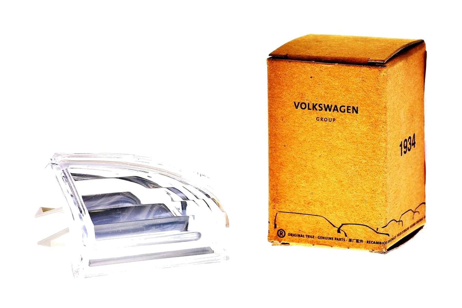 Refletor de Para-choque Transparente Dianteiro Direito (Passageiro) VW 3C8807718