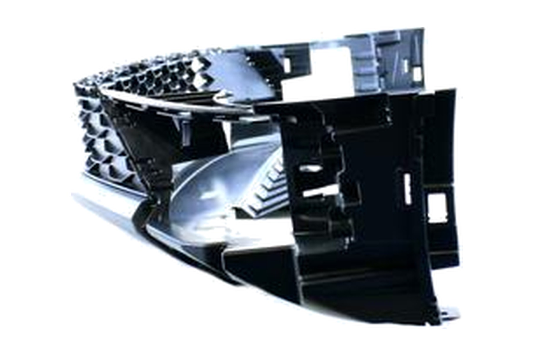 Spoiler Difusor de Para-choque Dianteiro Central Preto Texturizado VW 5NN8059039B9 - Imagem 7