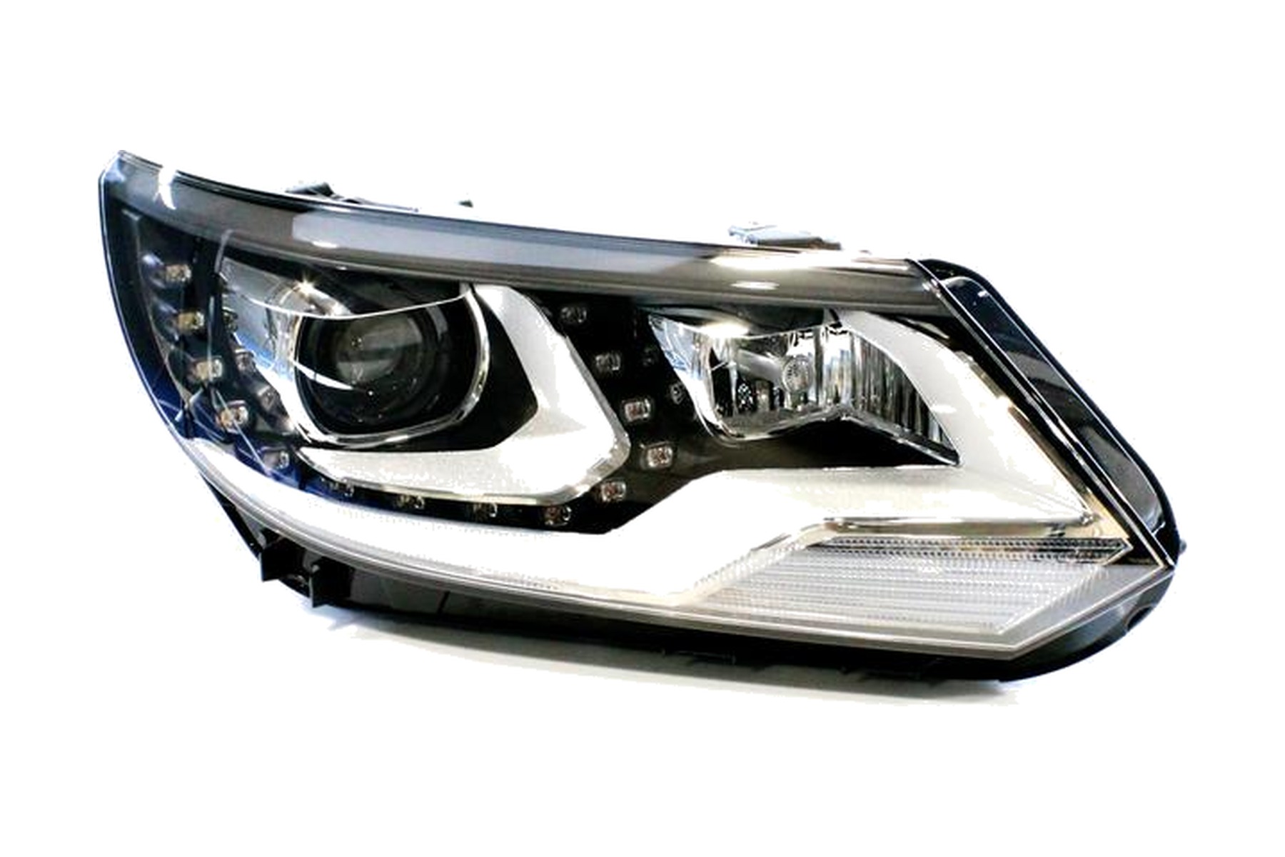 Farol Máscara Negra LED Direito (Passageiro) Xenon VW 5N1941754B - Imagem 3