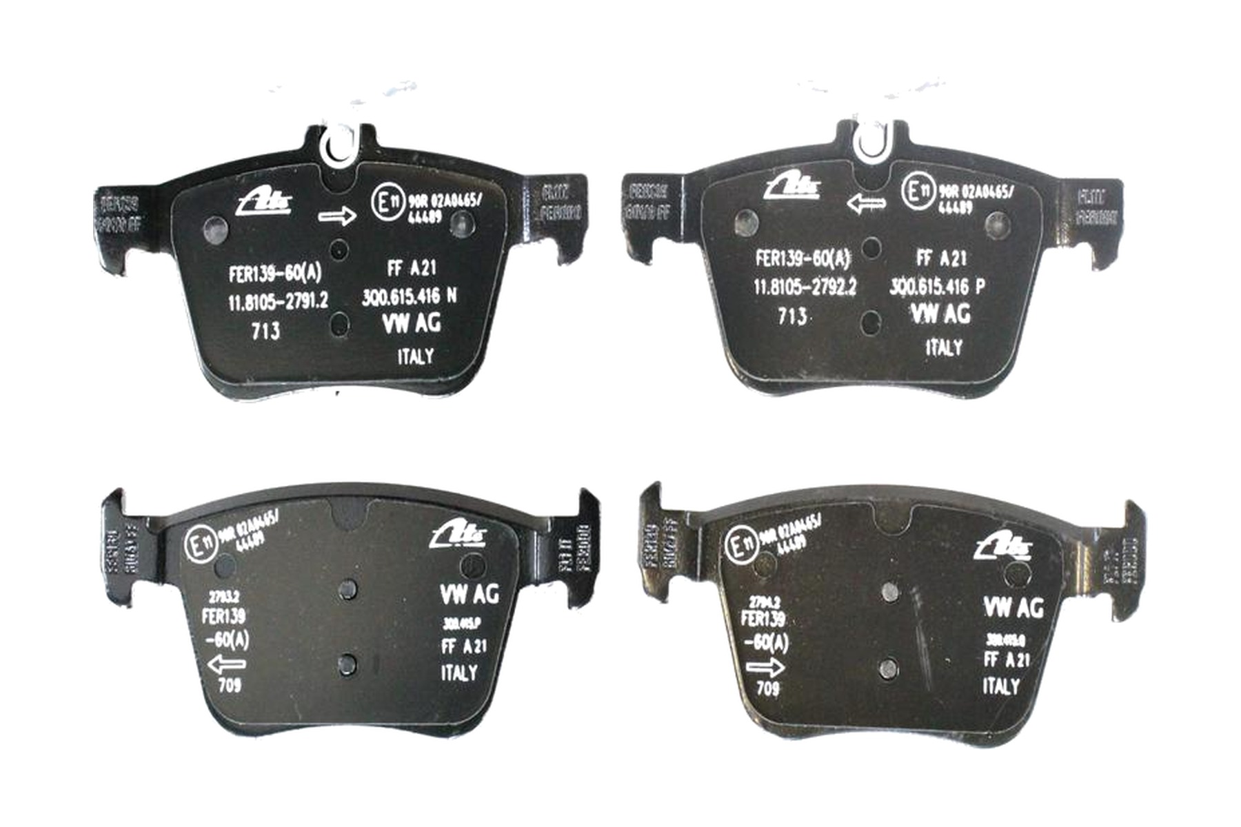 Pastilha de Freio Traseiro VW 3Q0698451F - Imagem 4