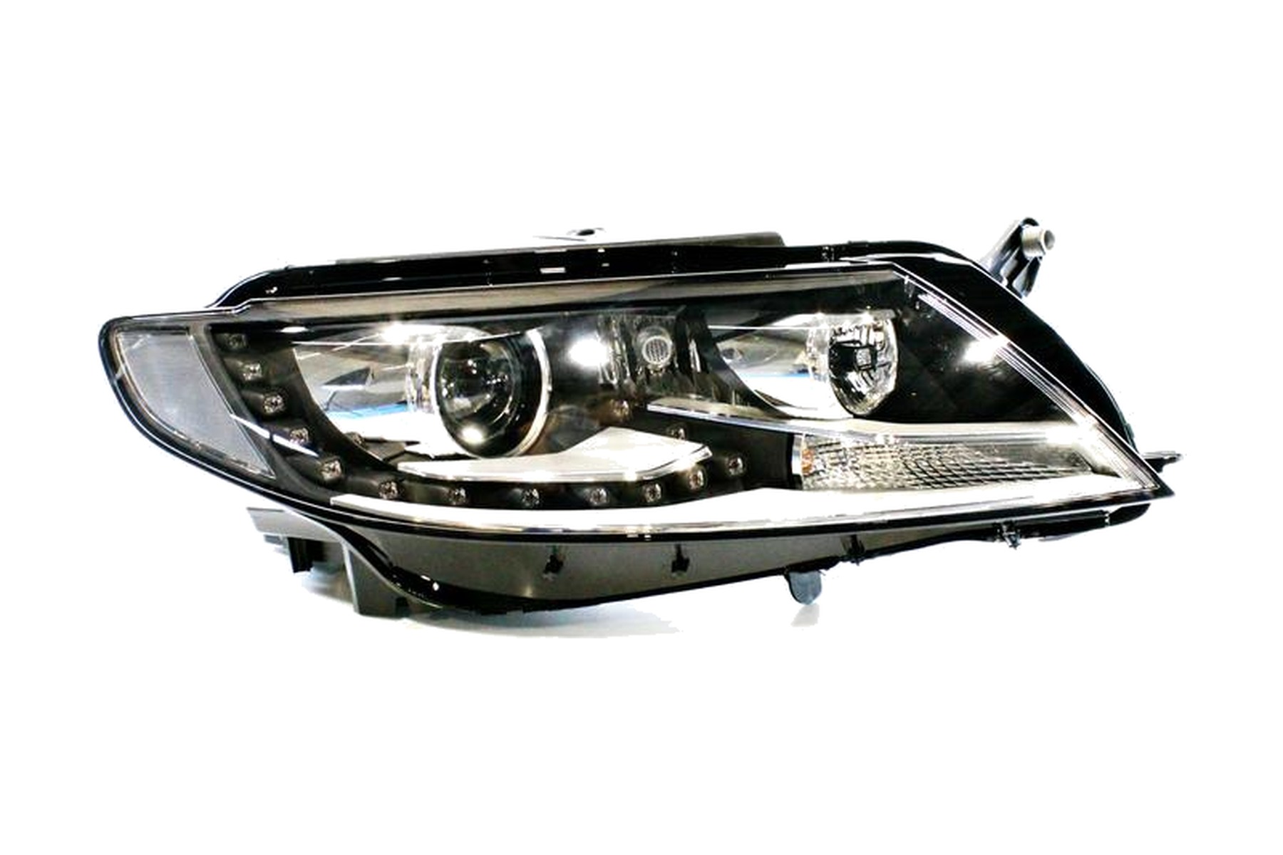 Farol Máscara Negra LED Direito (Passageiro) Xenon VW 3C8941754Q