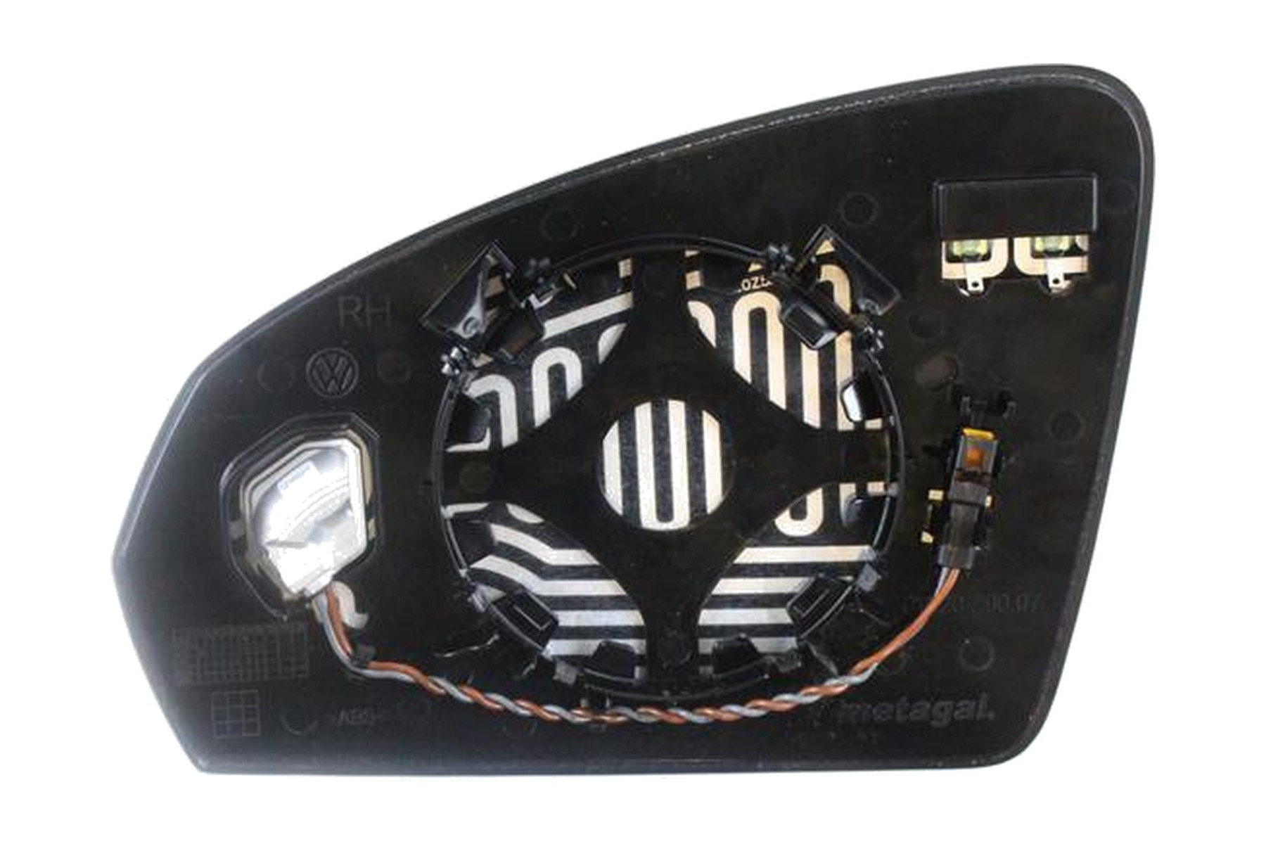 Vidro de Espelho Retrovisor Direito (Passageiro) VW 2GK857522A - Imagem 2