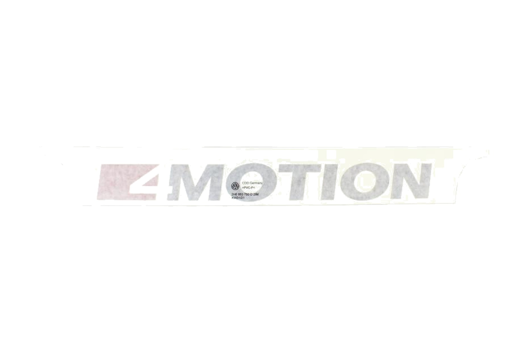 Emblema de Para-lama Direito (Passageiro) Esquerdo (Motorista) 4Motion Vermelho Preto VW 2H6853750D2IM