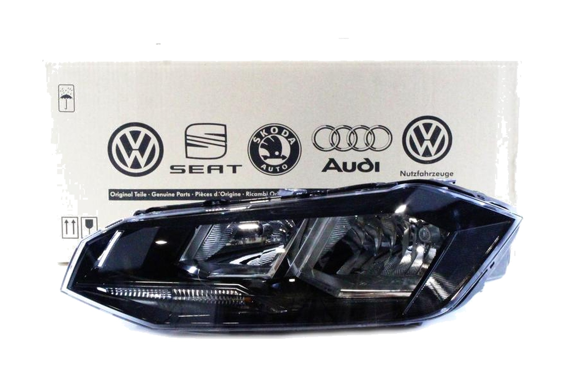 Farol Esquerdo (Motorista) Máscara Negra VW 6EA941005D