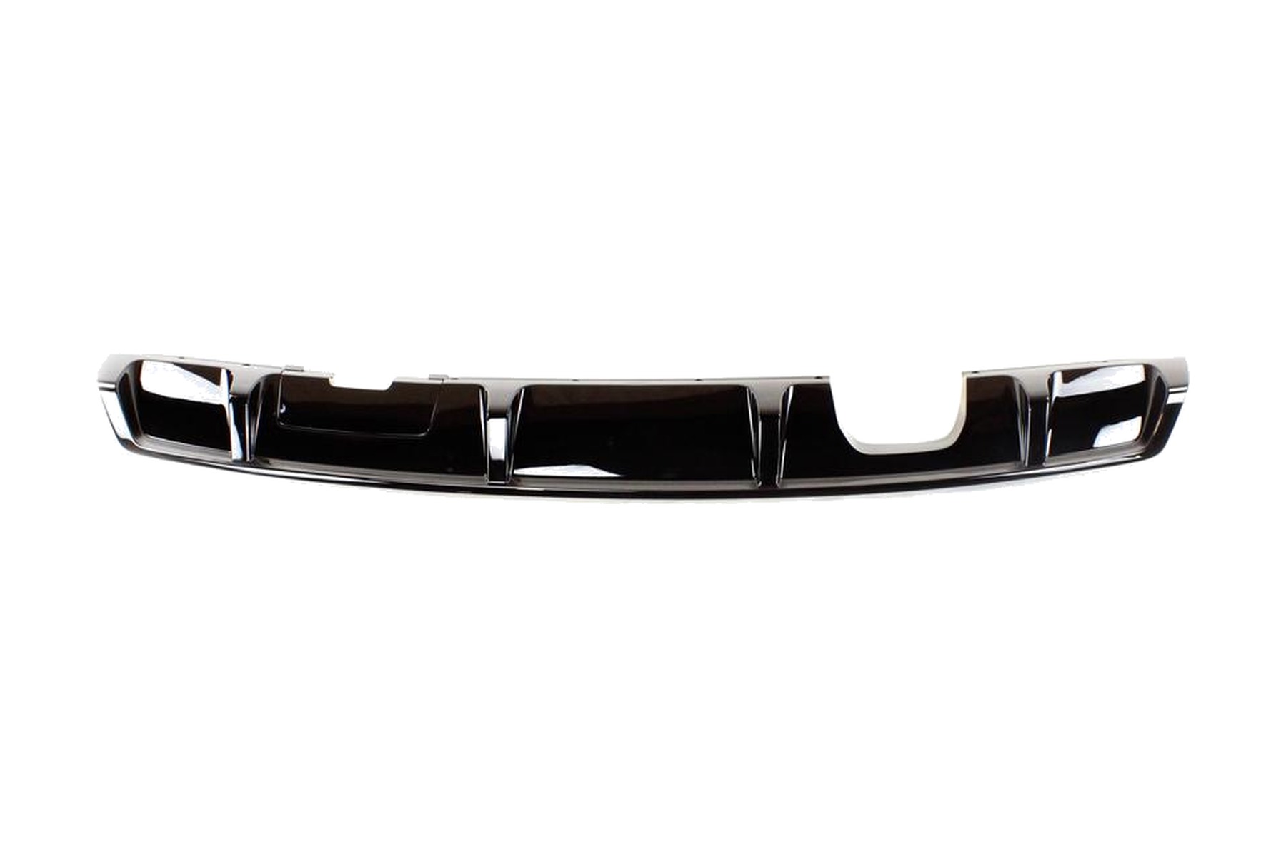 Spoiler Difusor de Para-choque Traseiro Central Preto Brilhante VW 5Z6807433E041 - Imagem 2