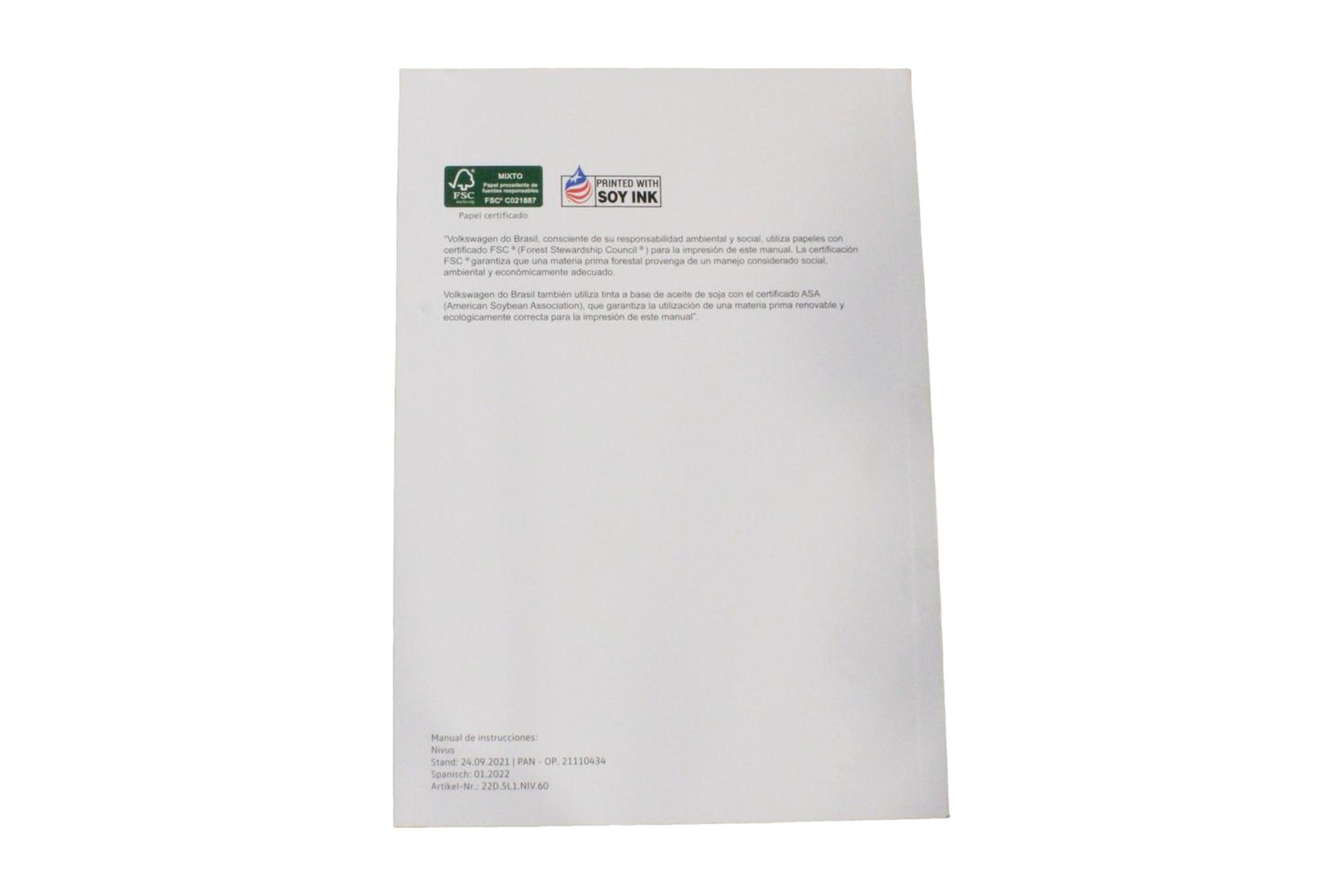 Manual de Instruções VW 2G5012763AE - Imagem 2