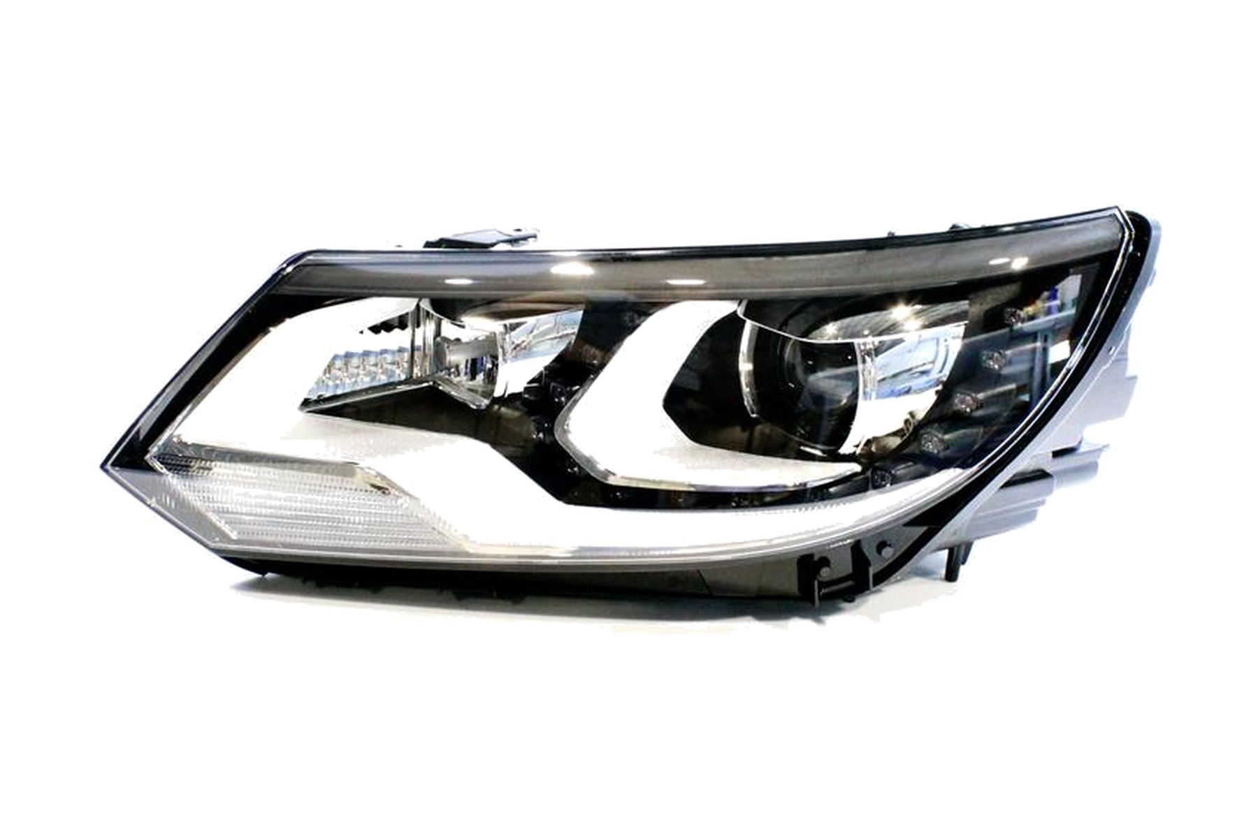 Farol Máscara Negra LED Xenon Esquerdo (Motorista) VW 5N1941753B