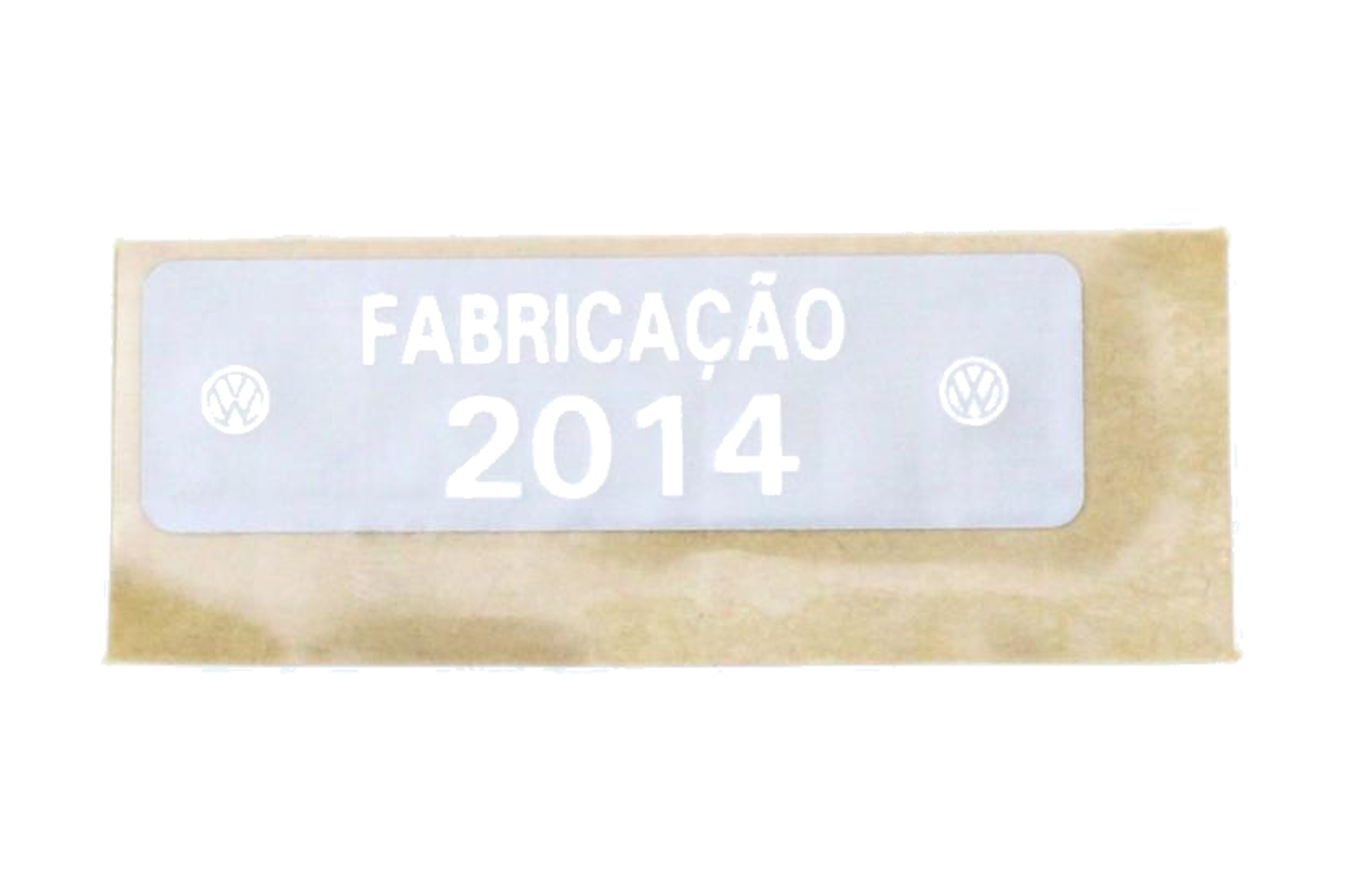 Etiqueta de Fabricação de Veículo VW 5U0010874C