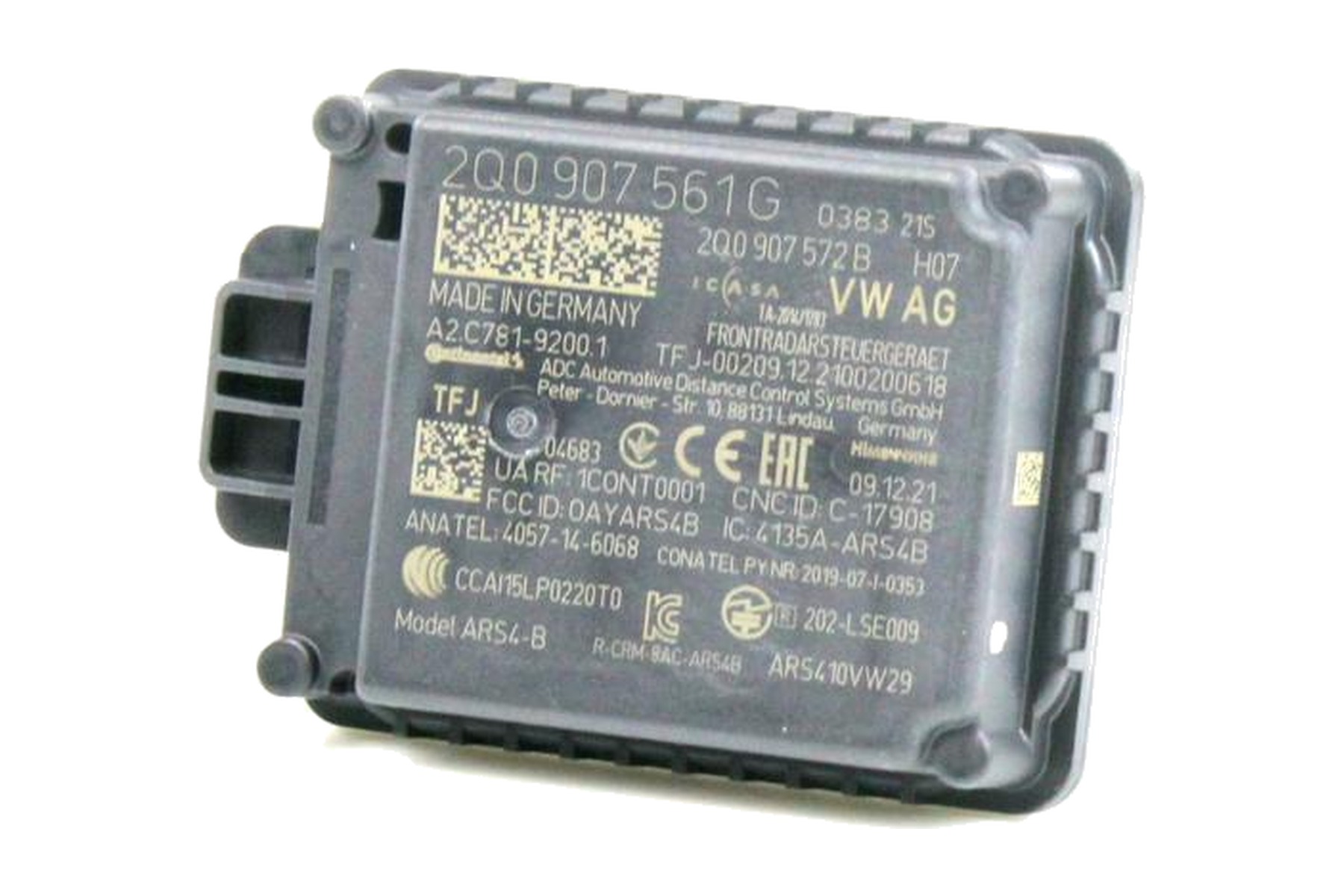 Módulo de Controle Adaptativo de Piloto Automático ACC VW 2Q0907561G - Imagem 3