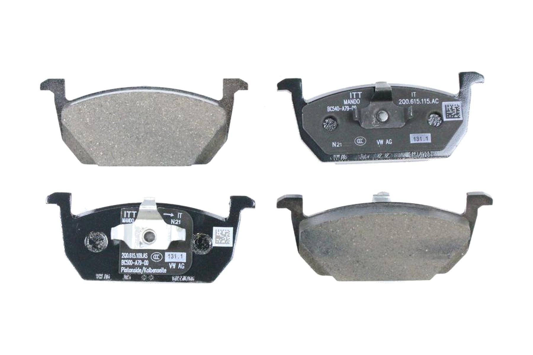 Pastilha de Freio Dianteiro VW 2Q0698151R - Imagem 2