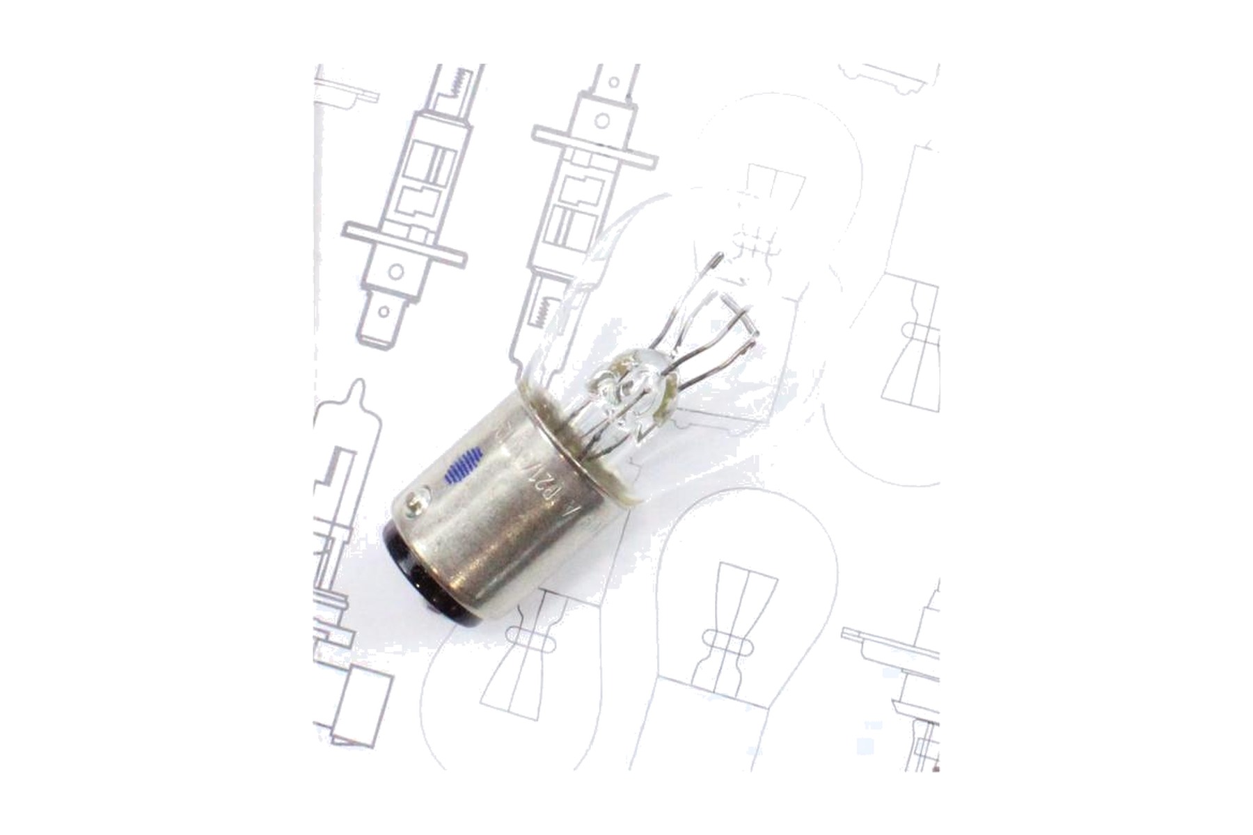 Lâmpada Halógena Lanterna 2 Polos 5 W VW N0177386 - Imagem 2