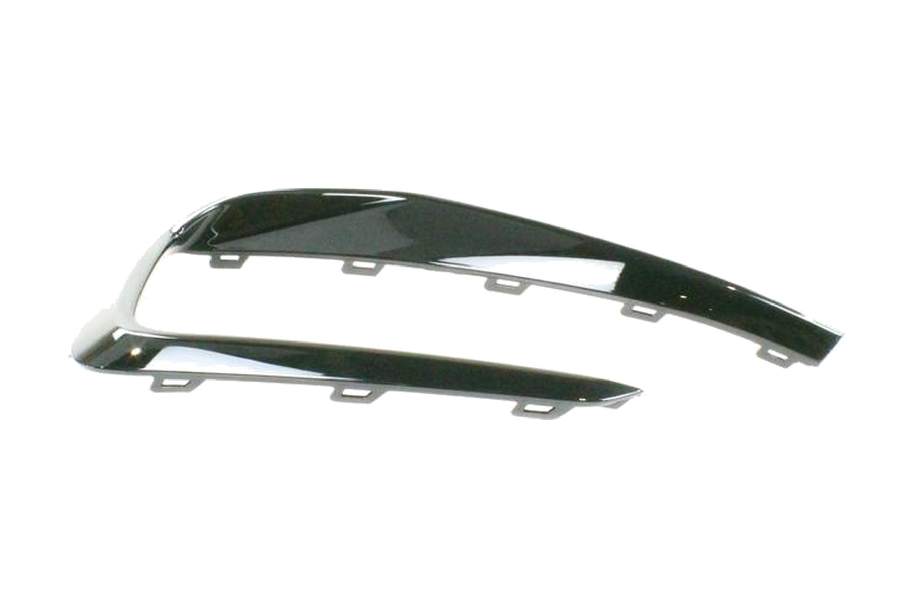 Friso de Moldura de Farol de Milha Preto Brilhante Esquerdo (Motorista) Dianteiro VW 2G0853711041 - Imagem 2