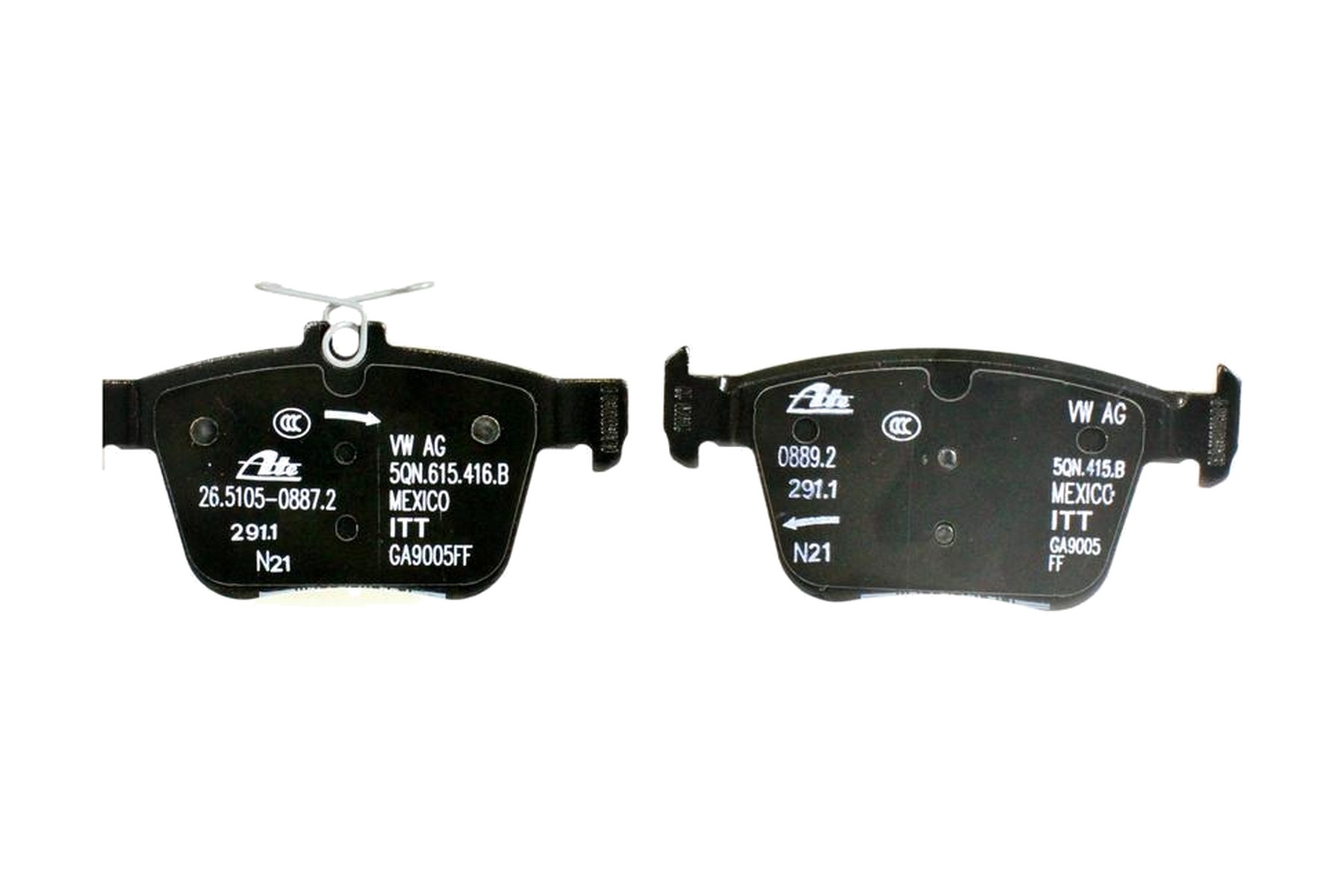 Pastilha de Freio Traseiro VW 3Q0698451S