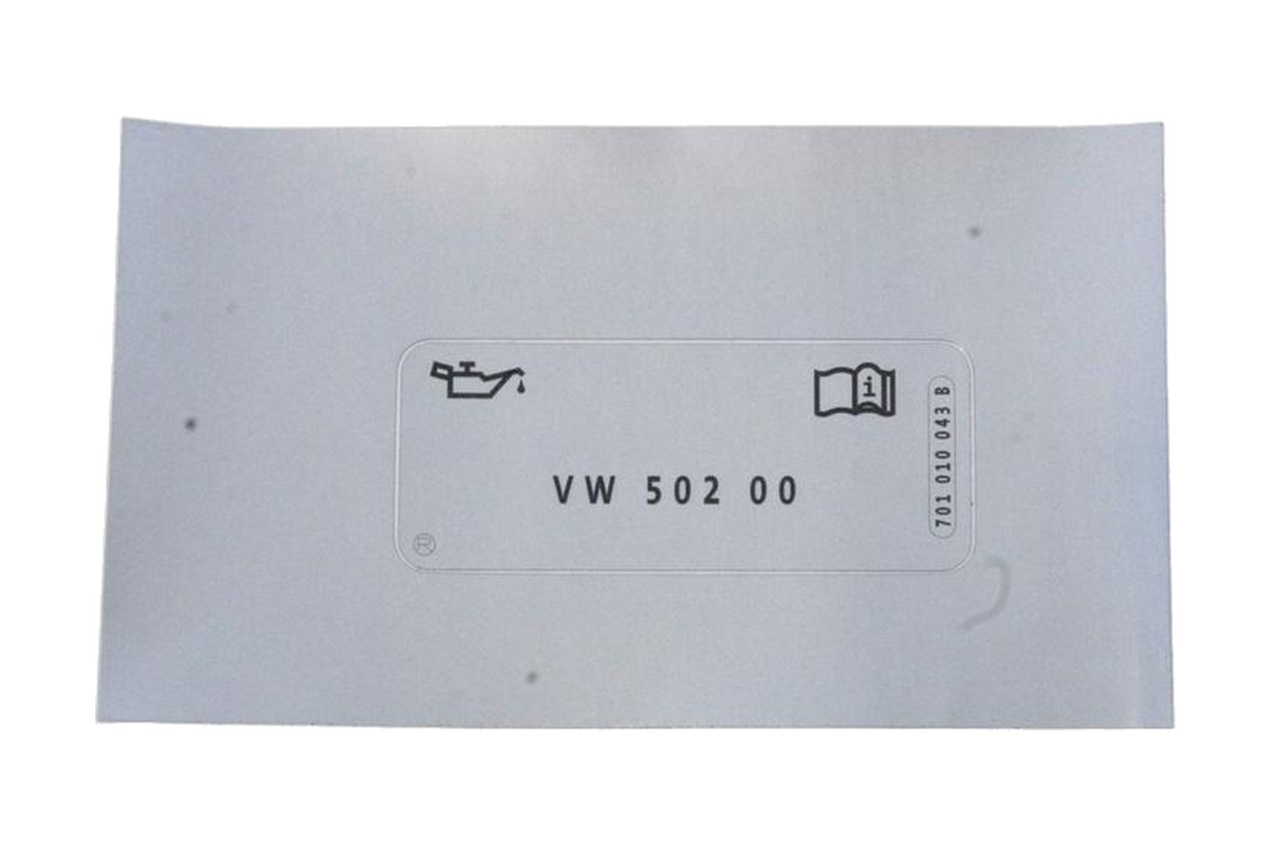 Etiqueta VW 701010043B