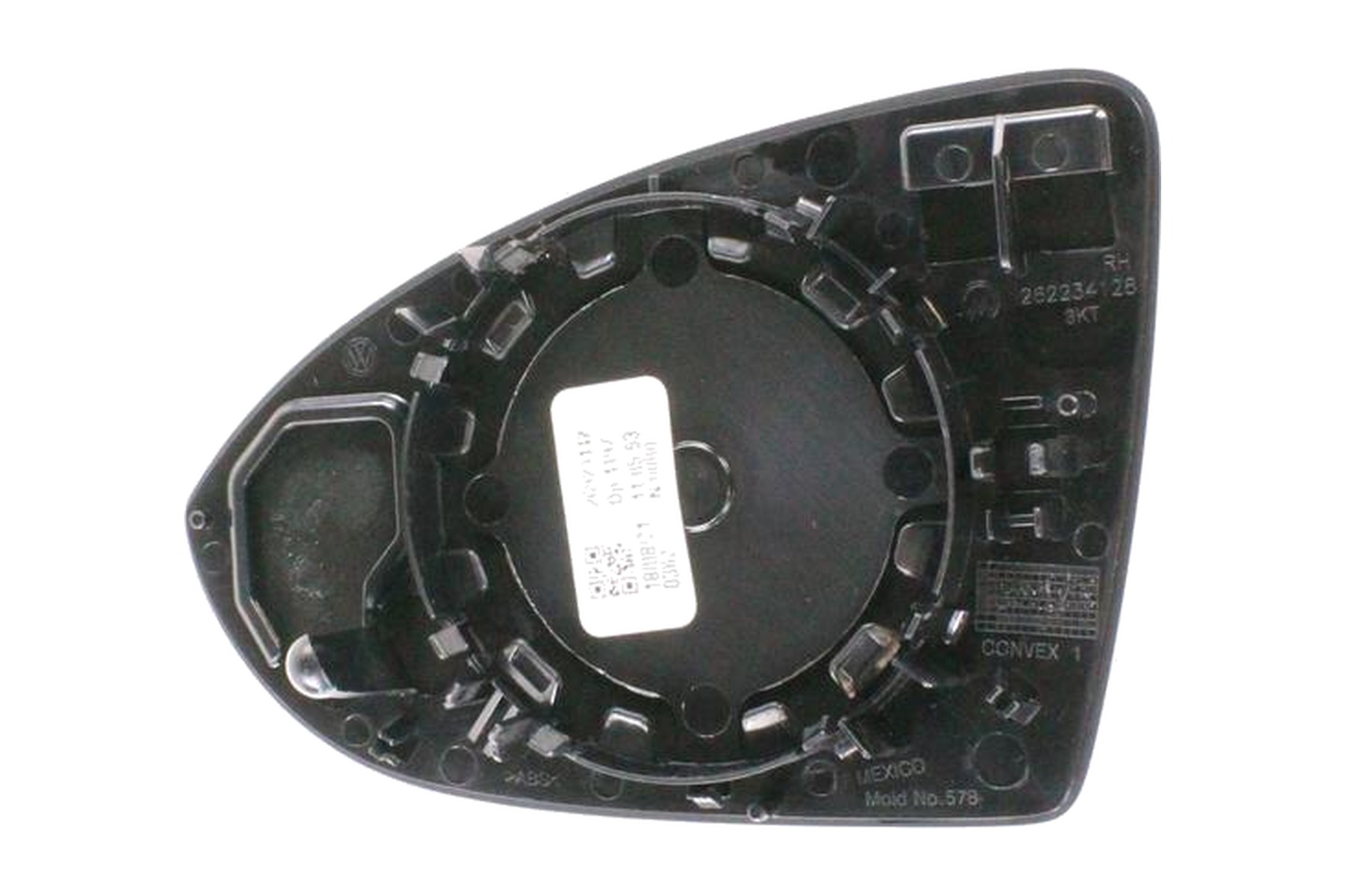Vidro de Espelho Retrovisor Direito (Passageiro) VW 17A857522H - Imagem 2