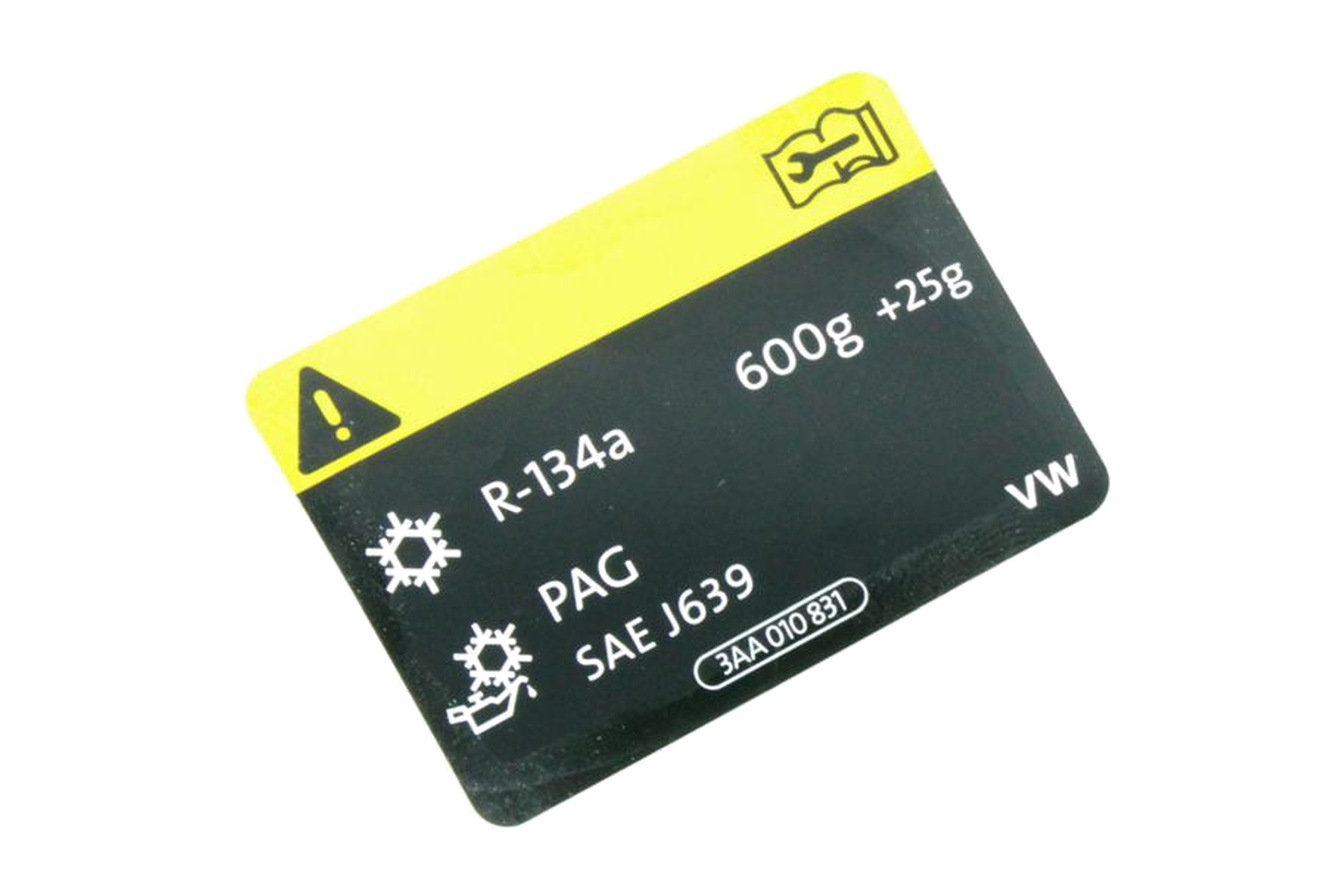 Adesivo de Informações de Ar Condicionado VW 3AA010831 - Imagem 2