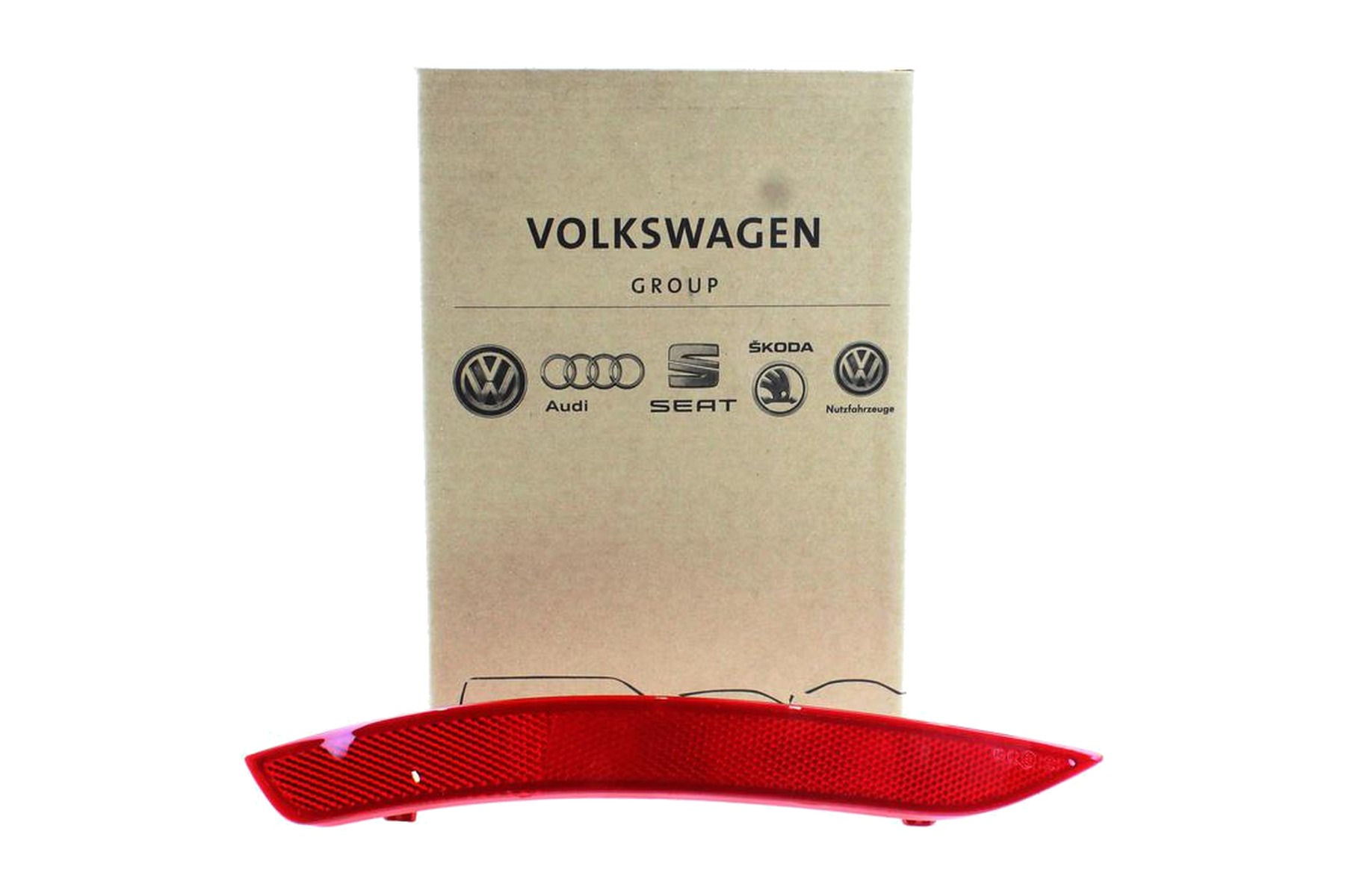 Refletor de Para-choque Vermelho Traseiro Esquerdo (Motorista) VW 5Z9945105A